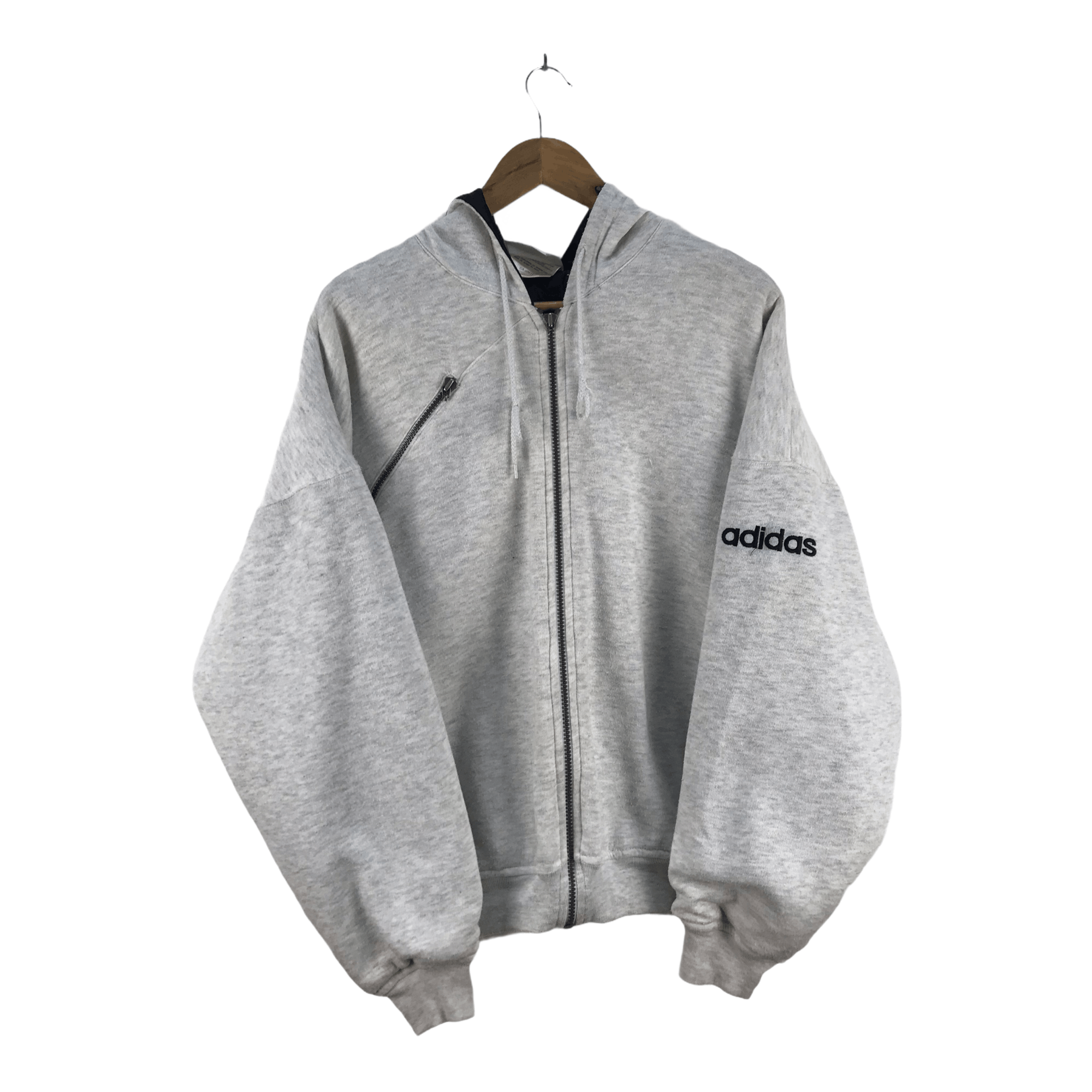 Adidas Vintage Adidas Logo Spellout Hoodies Jacket Size US M / EU 48-50 / 2 - 2 Thumbnail