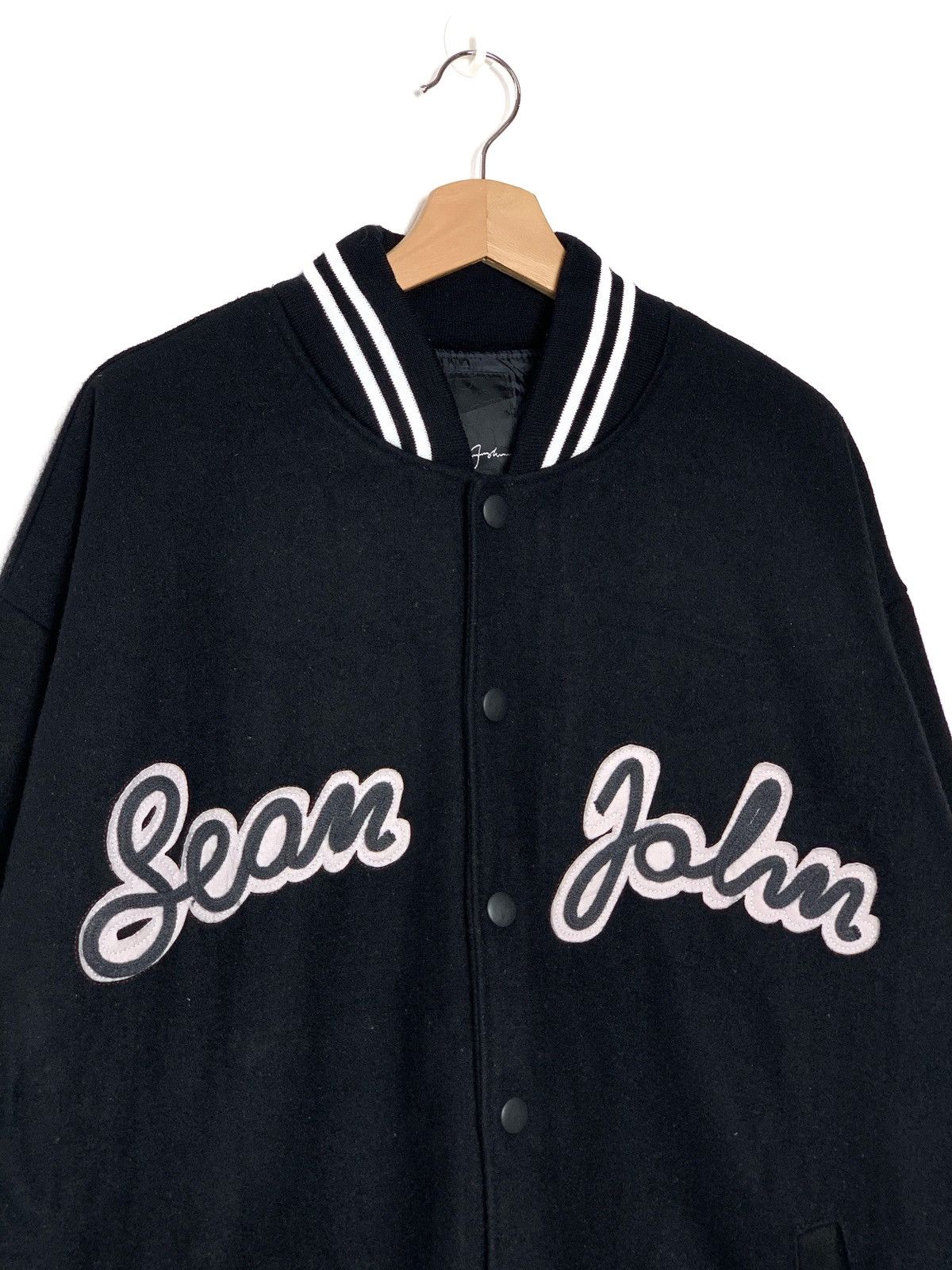 Sean John Sean John Embroidered Wool Varsity Jacket Size US XXL / EU 58 / 5 - 4 Thumbnail