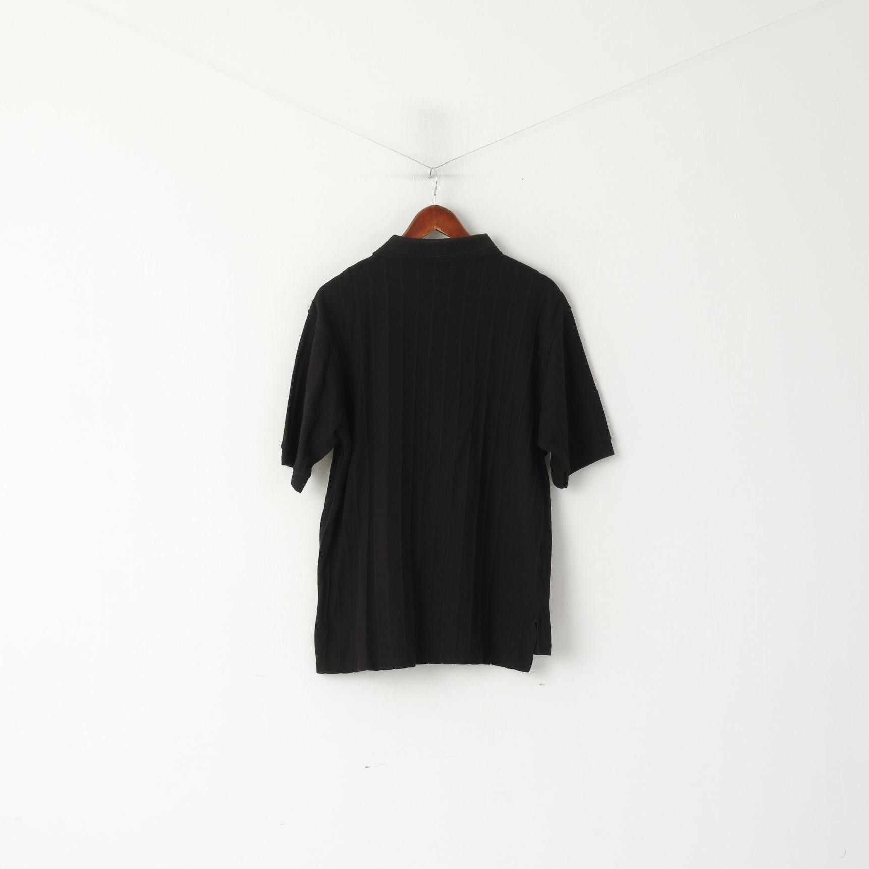 Swingster × Vintage Swingster Men L Polo Shirt Black Salt Lake City 2002 8609 Size US L / EU 52-54 / 3 - 4 Thumbnail