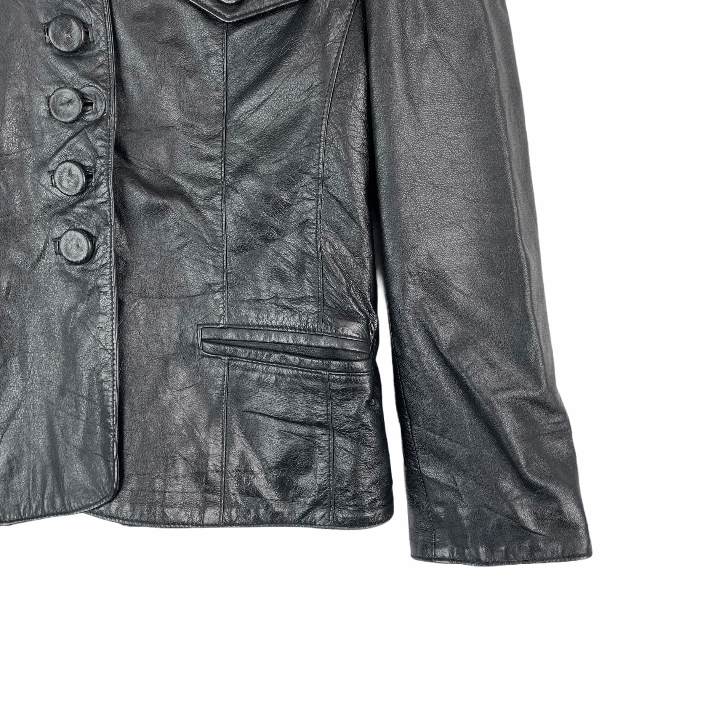 Genuine Leather Vintage ARDEN GENUINE LEATHER Australia Black Jacket Size US S / EU 44-46 / 1 - 3 Thumbnail