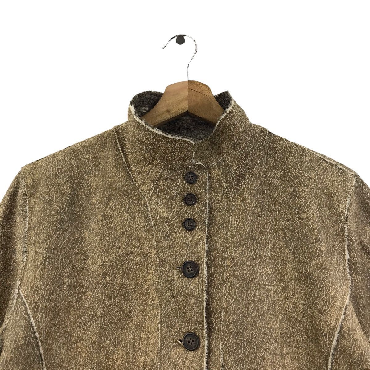 Japanese Brand PIGEON HEART Japanese Brand Leather Fur Coat Jacket Size US M / EU 48-50 / 2 - 2 Thumbnail