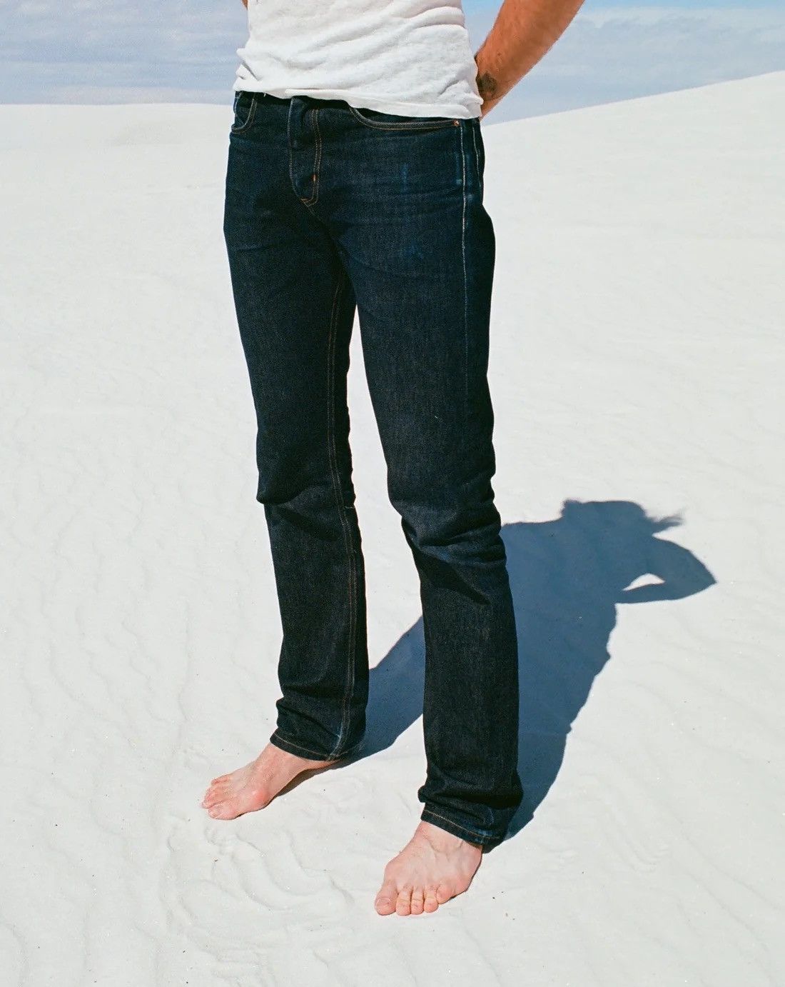 Ground Cover GROUND COVER US-GROWN RAW STRAIGHT LEG JEANS Size US 29 - 10 Thumbnail