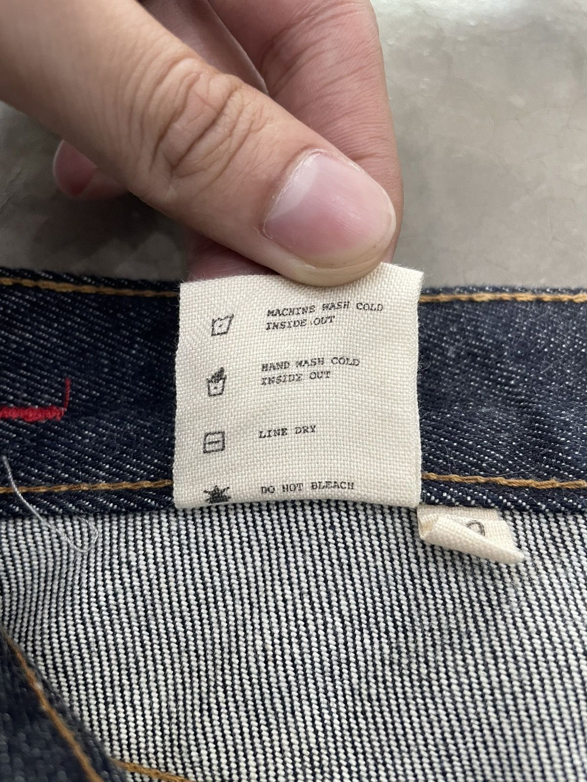 Ground Cover GROUND COVER US-GROWN RAW STRAIGHT LEG JEANS Size US 29 - 9 Thumbnail