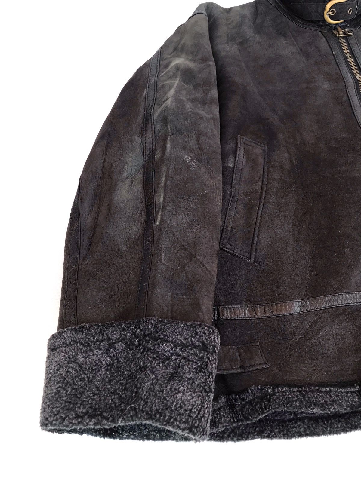 Japanese Brand × Le Grande Bleu (L.G.B.) VINTAGE LEATHER JACKET FULL ZIPPED Size US XL / EU 56 / 4 - 3 Thumbnail