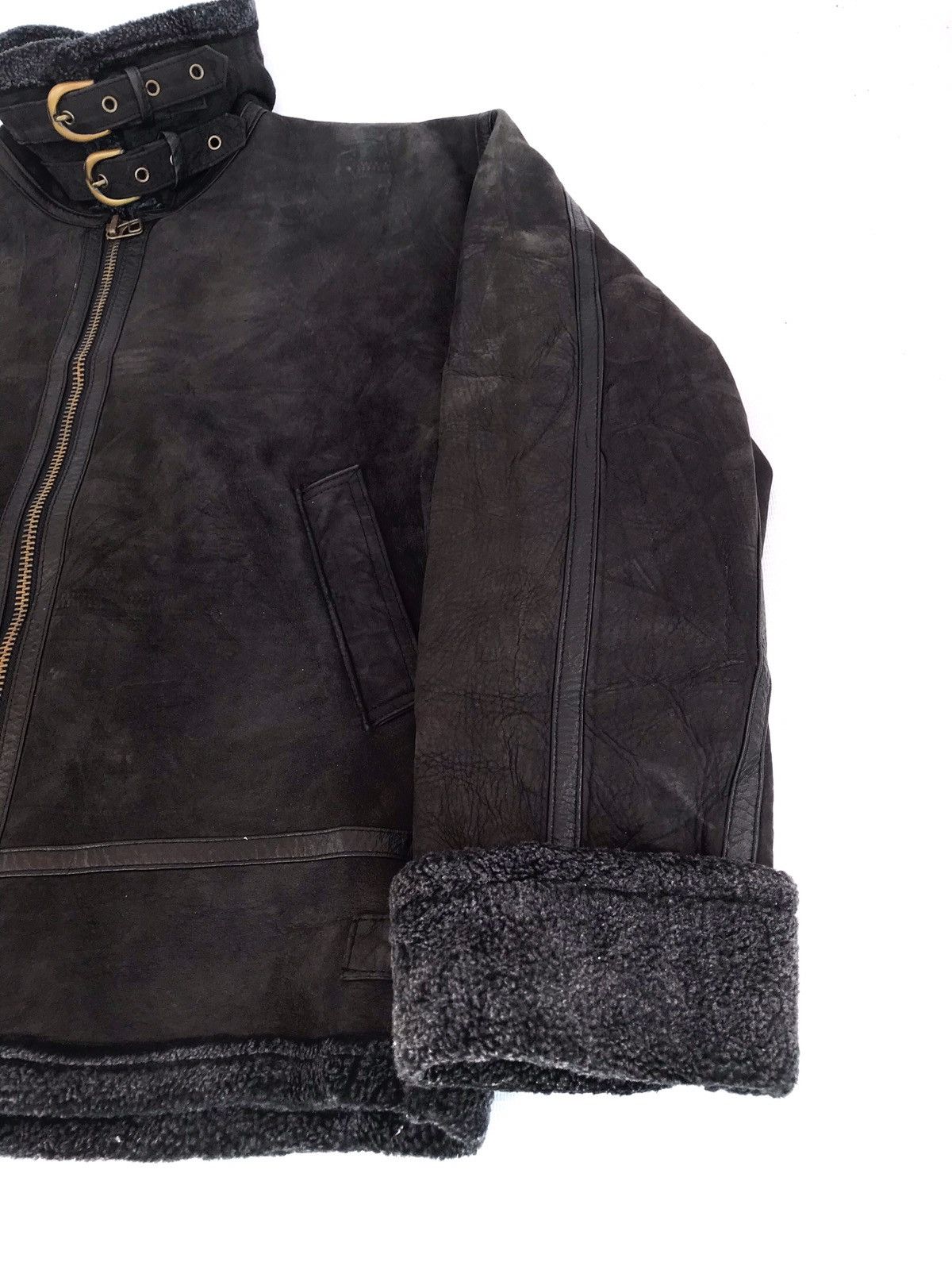 Japanese Brand × Le Grande Bleu (L.G.B.) VINTAGE LEATHER JACKET FULL ZIPPED Size US XL / EU 56 / 4 - 4 Thumbnail