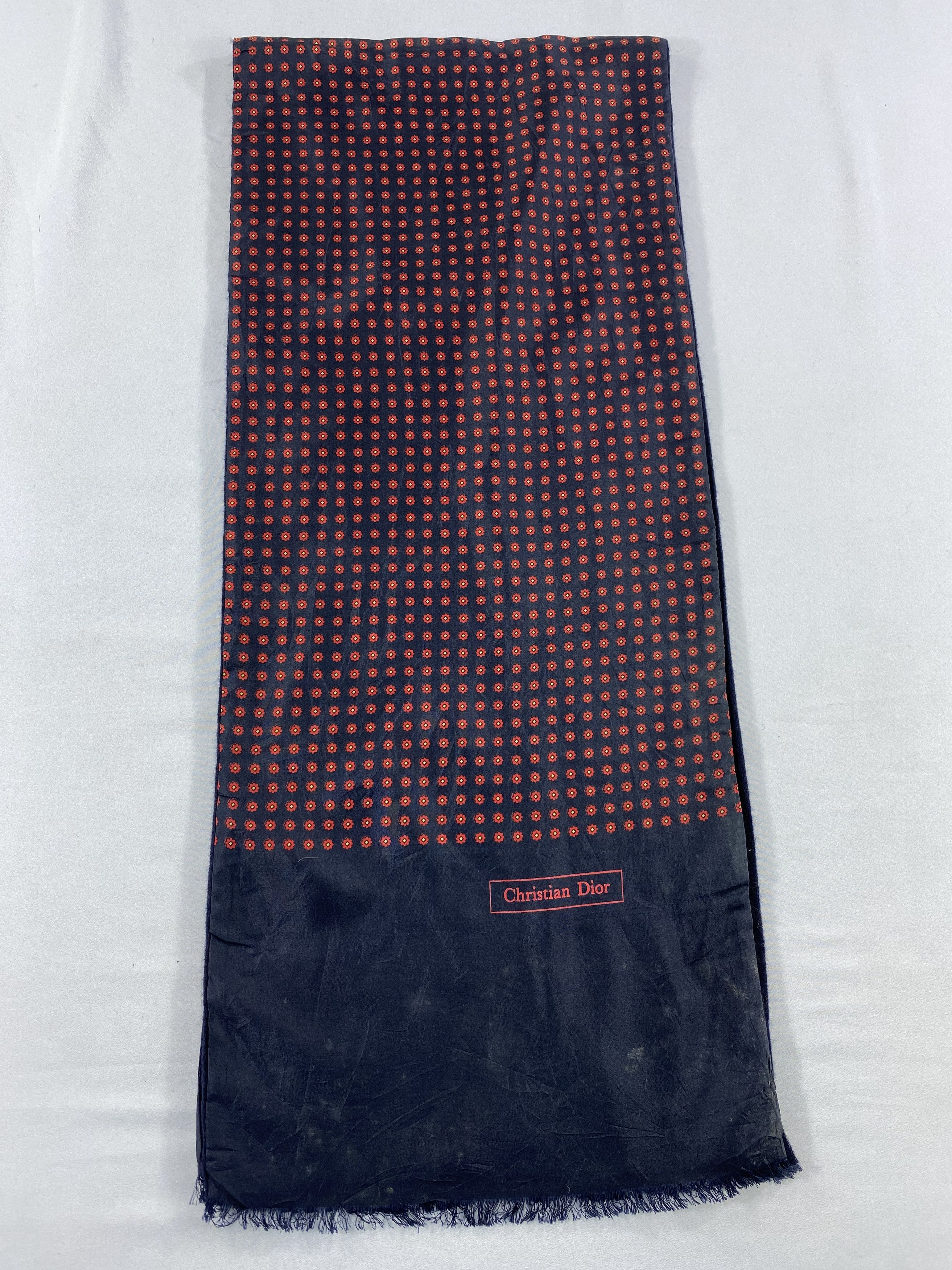 Vintage Christian Dior Silk Scarf / Muffler / Neckwear Size ONE SIZE - 4 Thumbnail