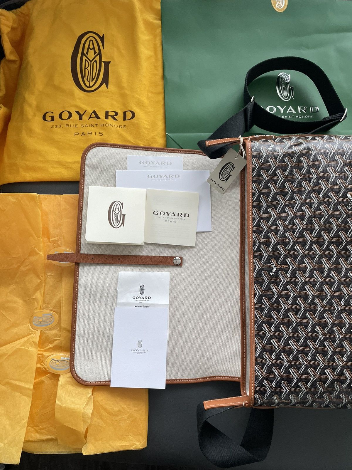 image of Classic Goyard Crossbody Large Messenger Bag, Men's