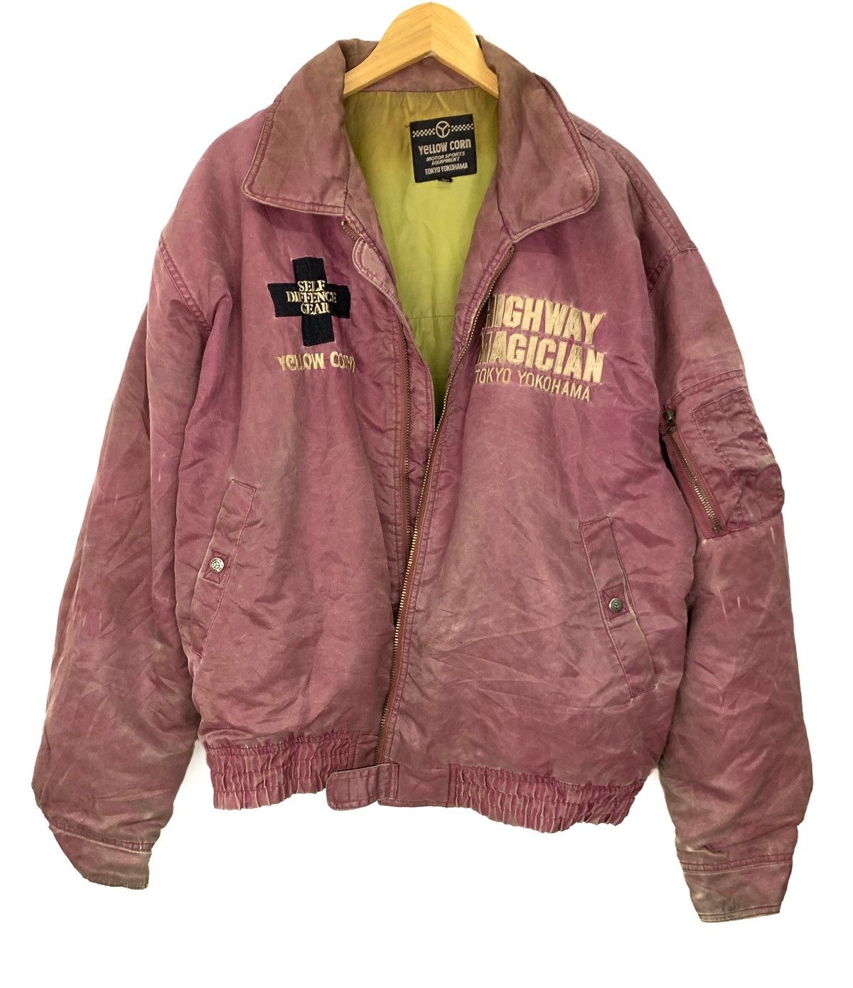 Sports Specialties 🇯🇵 Yellow Corn Motor Sports Japan MA-1 Bomber Jacket Size US L / EU 52-54 / 3 - 2 Thumbnail