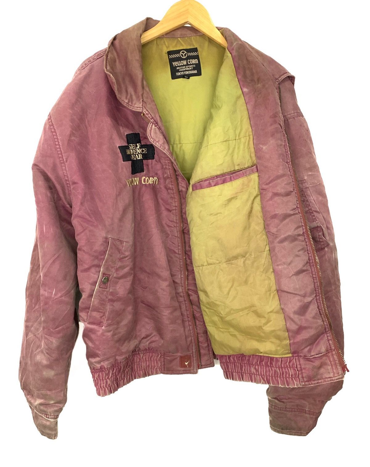 Sports Specialties 🇯🇵 Yellow Corn Motor Sports Japan MA-1 Bomber Jacket Size US L / EU 52-54 / 3 - 4 Thumbnail