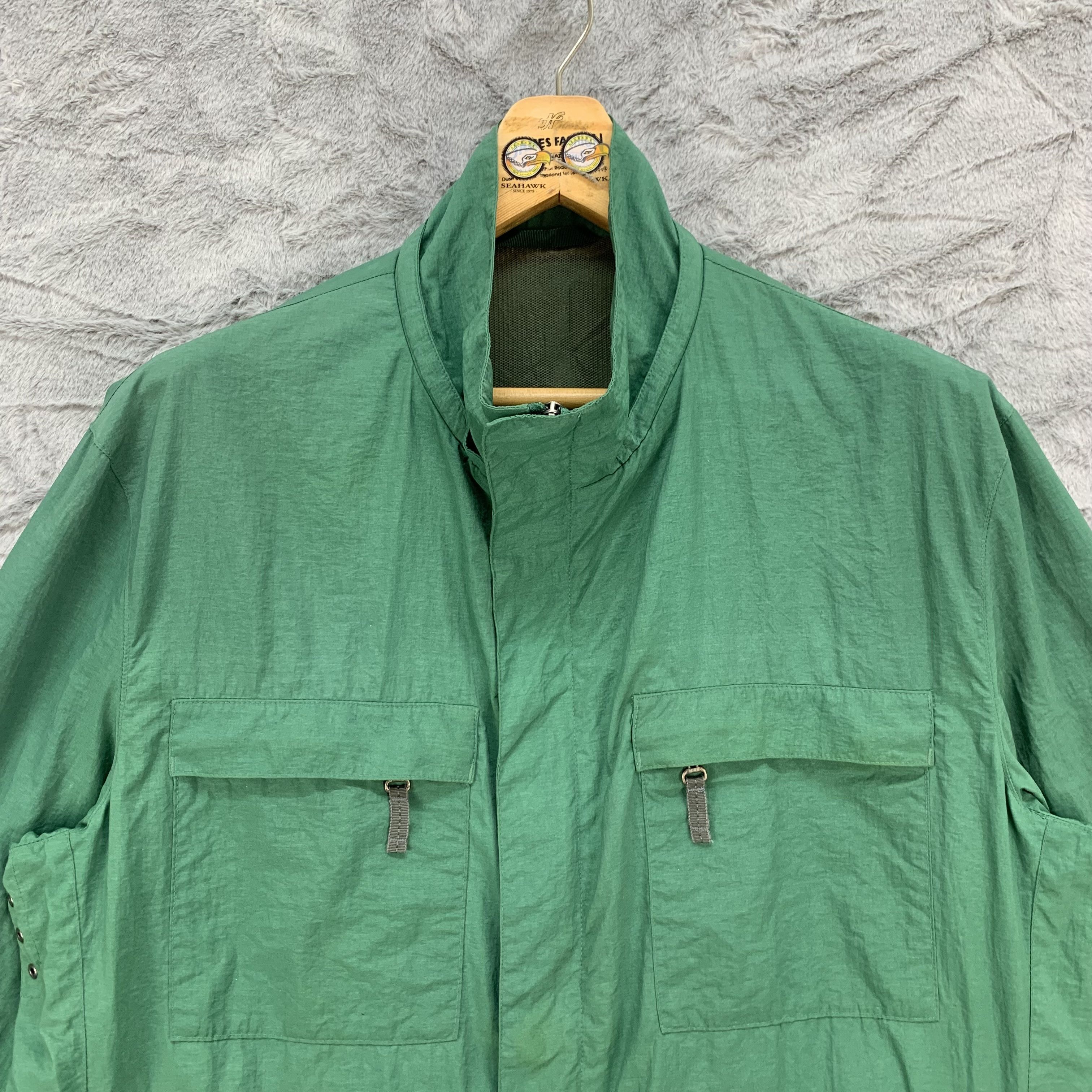 Japanese Brand Crocodile Multipocket Green Light Jacket #4142-144 Size US L / EU 52-54 / 3 - 2 Thumbnail