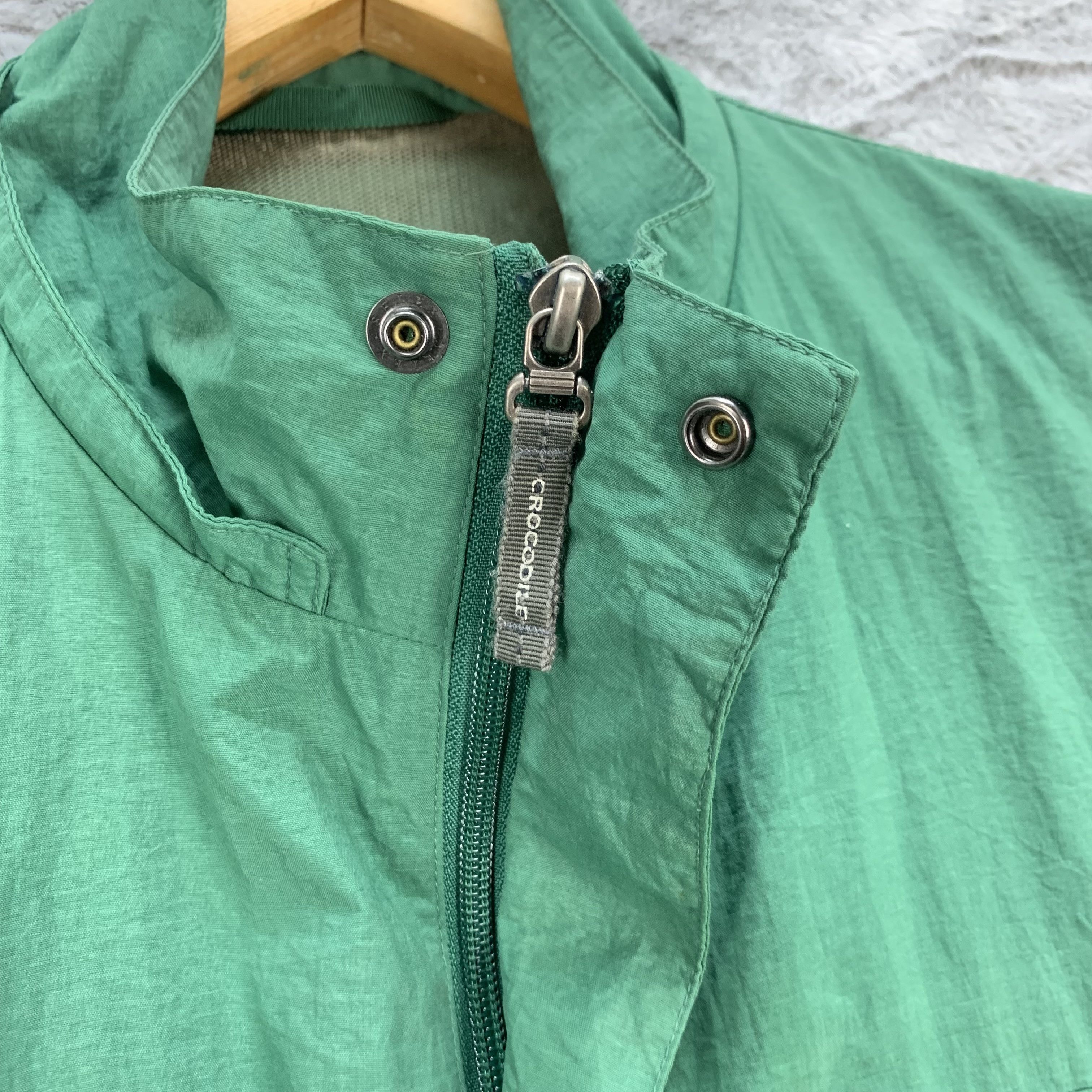 Japanese Brand Crocodile Multipocket Green Light Jacket #4142-144 Size US L / EU 52-54 / 3 - 6 Thumbnail