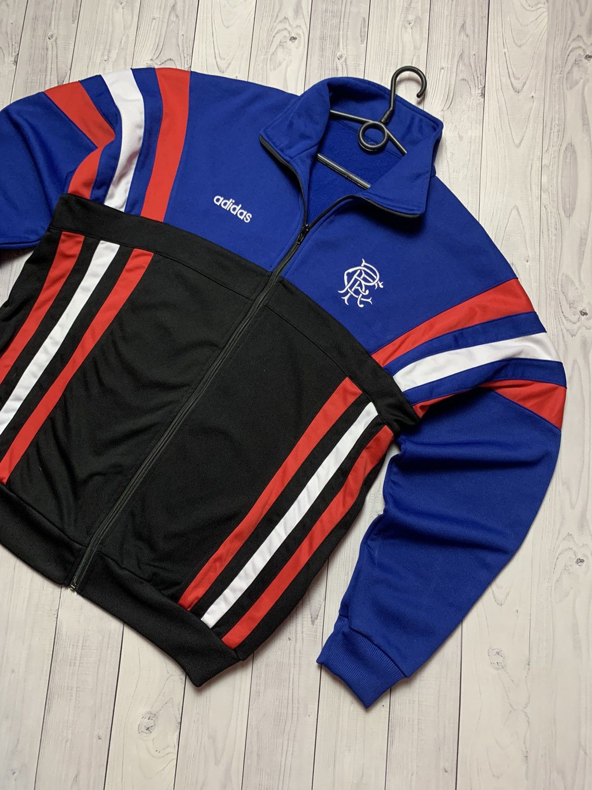 Adidas × Vintage Vintage Rangers soccer track jacket adidas rare size XL Size US XL / EU 56 / 4 - 2 Thumbnail