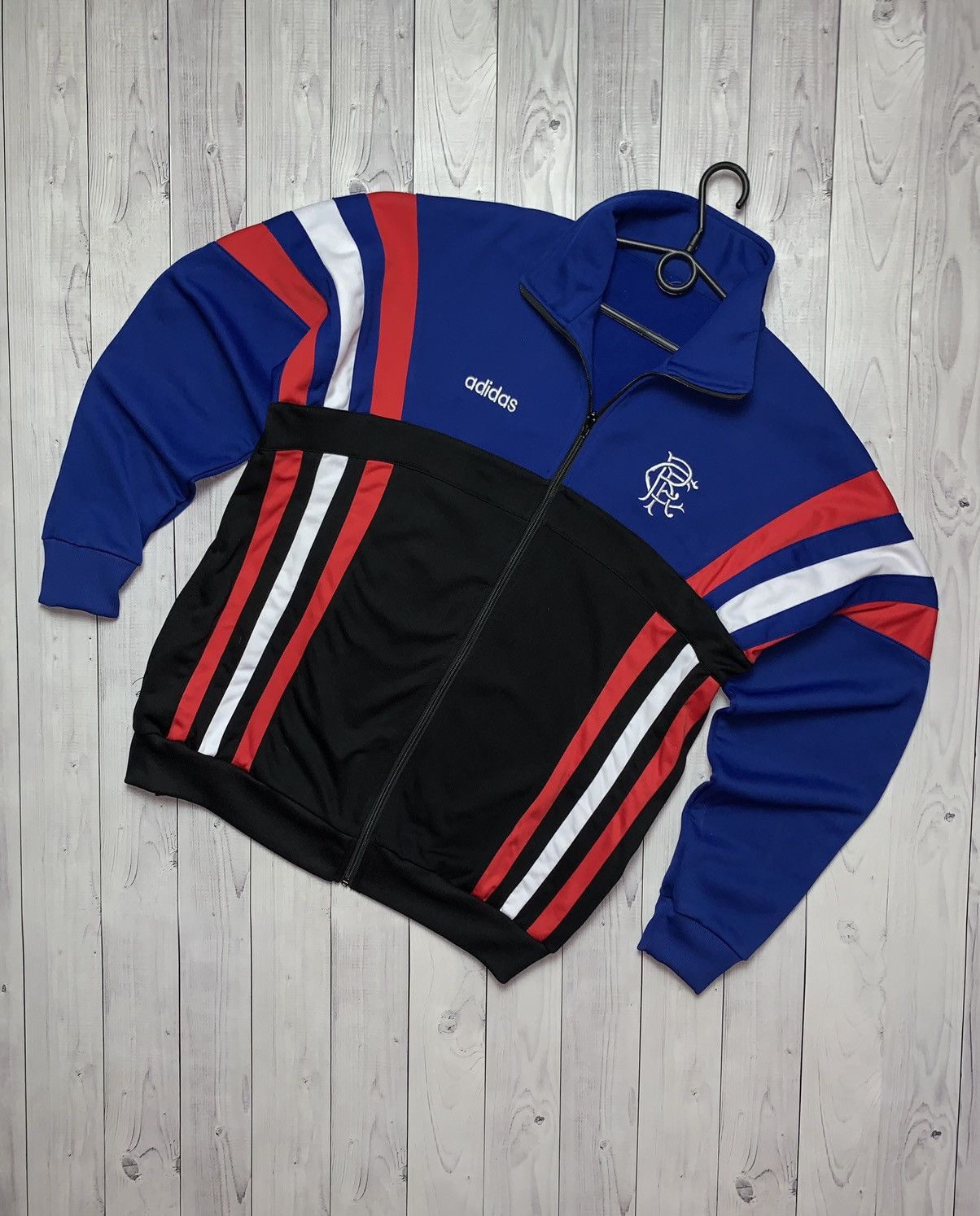 Adidas × Vintage Vintage Rangers soccer track jacket adidas rare size XL Size US XL / EU 56 / 4 - 1 Thumbnail