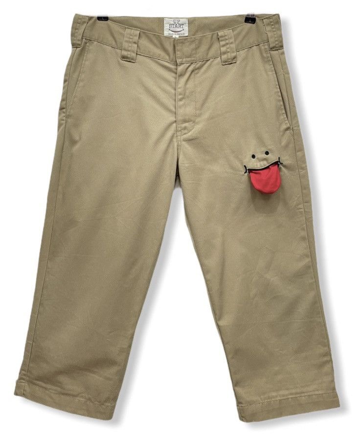Japanese Brand UP START Made in Smile Fun Smile 3 Quarter Shorts Size US 32 / EU 48 - 3 Thumbnail