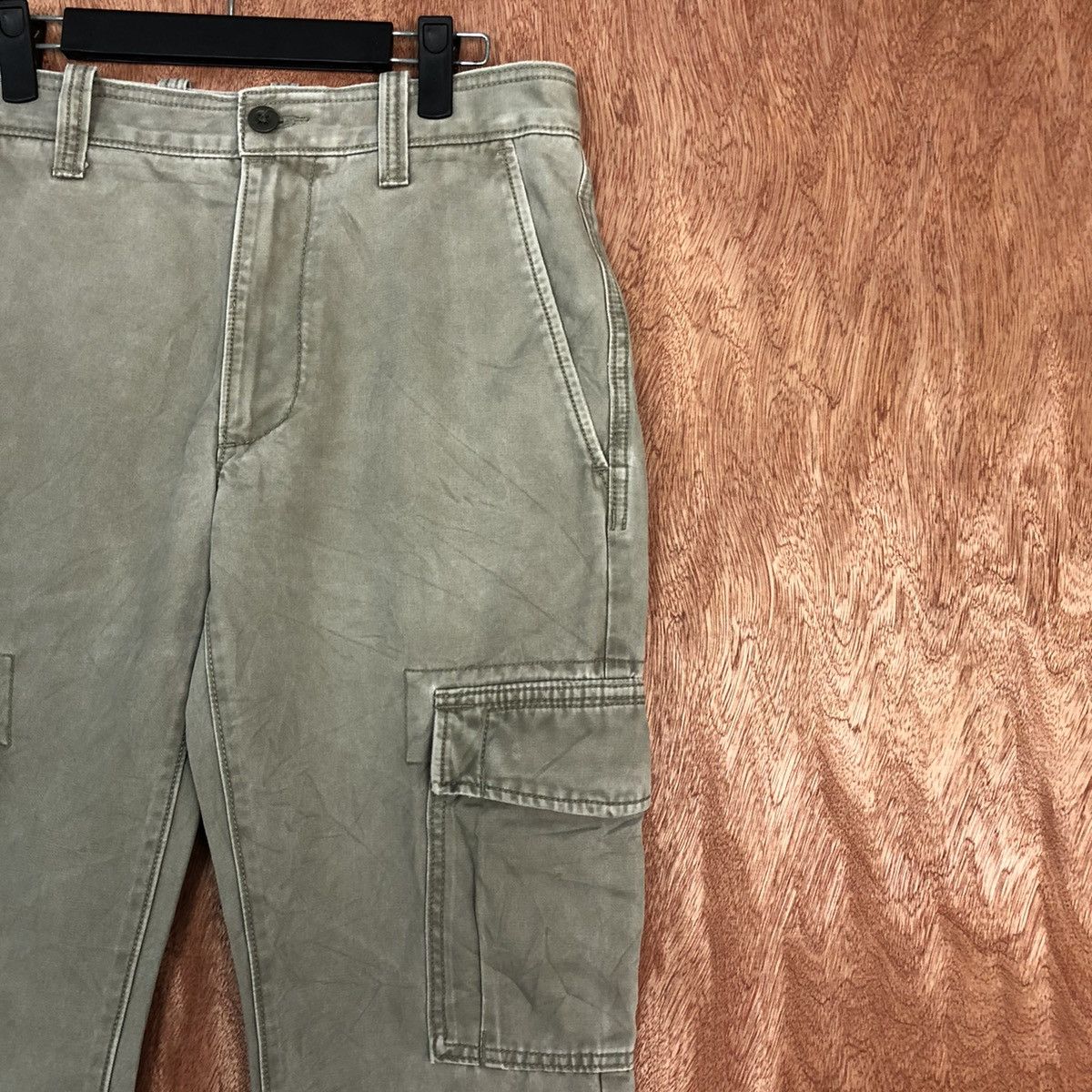 Gap × StraightFaded Gap Khakis Grey Multipocket Cargo Pants #c829 Size US 30 / EU 46 - 4 Thumbnail