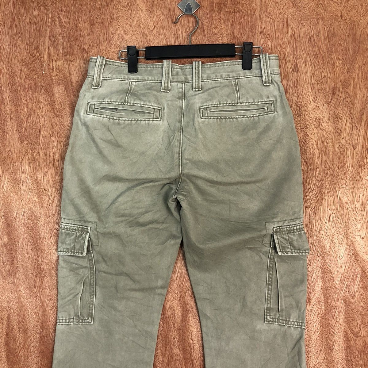Gap × StraightFaded Gap Khakis Grey Multipocket Cargo Pants #c829 Size US 30 / EU 46 - 8 Thumbnail