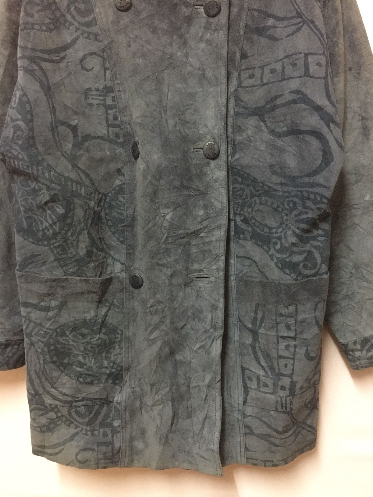 Designer × Japanese Brand LOUIS FERAUD PARIS LONG JACKET SUEDE LEATHER Size US L / EU 52-54 / 3 - 4 Thumbnail