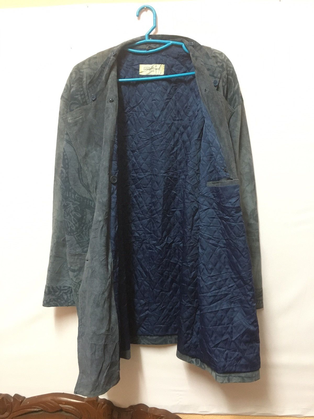 Designer × Japanese Brand LOUIS FERAUD PARIS LONG JACKET SUEDE LEATHER Size US L / EU 52-54 / 3 - 11 Thumbnail