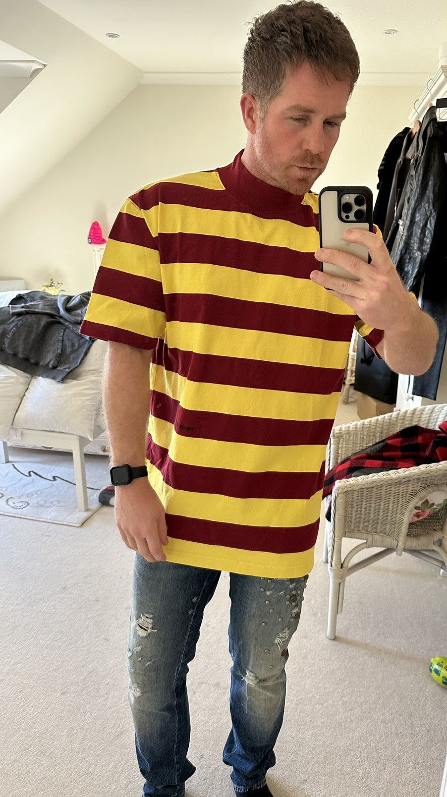 Calvin Klein 205W39NYC SS19 Calvin Klein 205w39nyc ss polo tee stripey Raf Simons Size US M / EU 48-50 / 2 - 6 Thumbnail