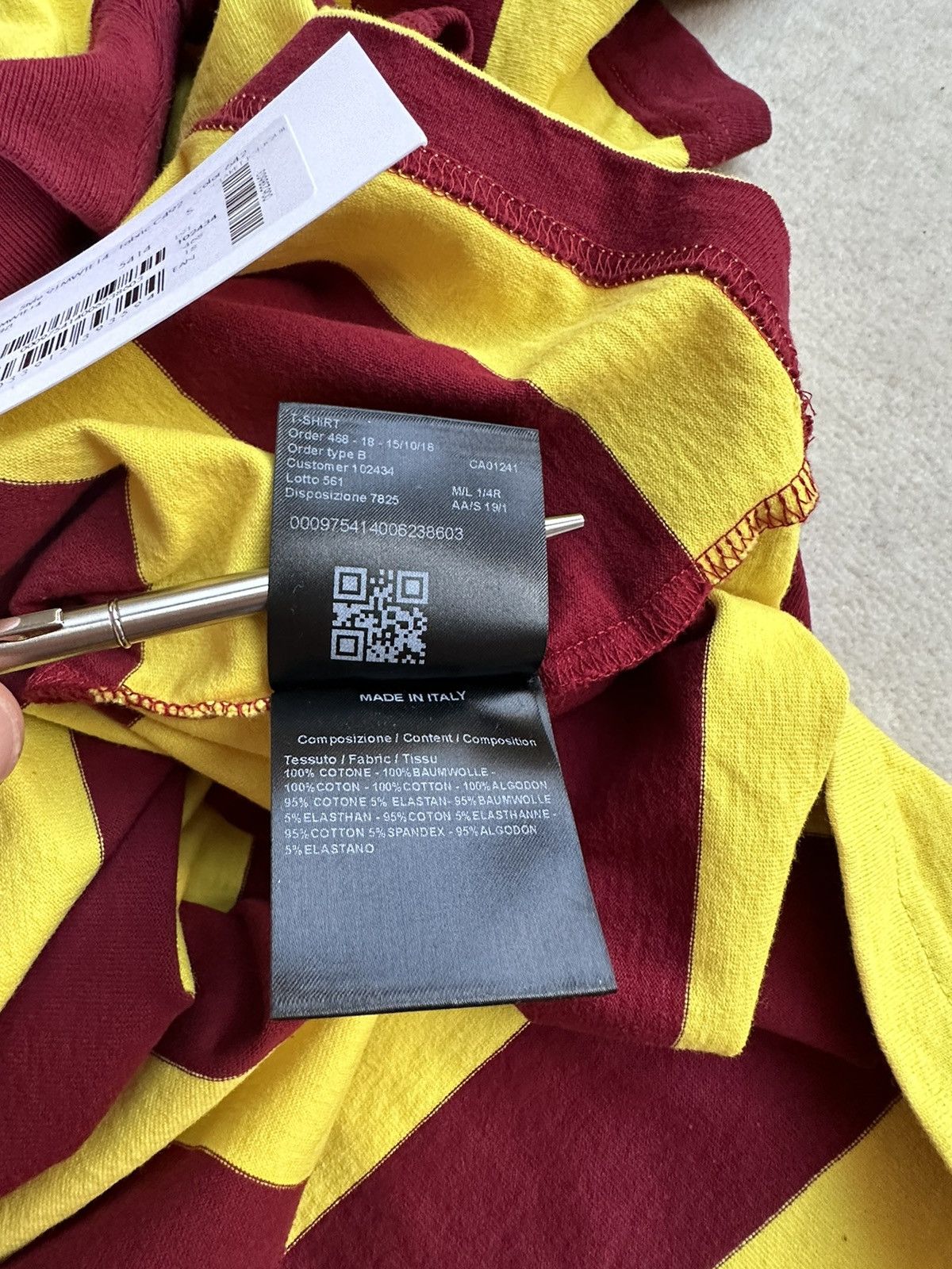 Calvin Klein 205W39NYC SS19 Calvin Klein 205w39nyc ss polo tee stripey Raf Simons Size US M / EU 48-50 / 2 - 15 Thumbnail