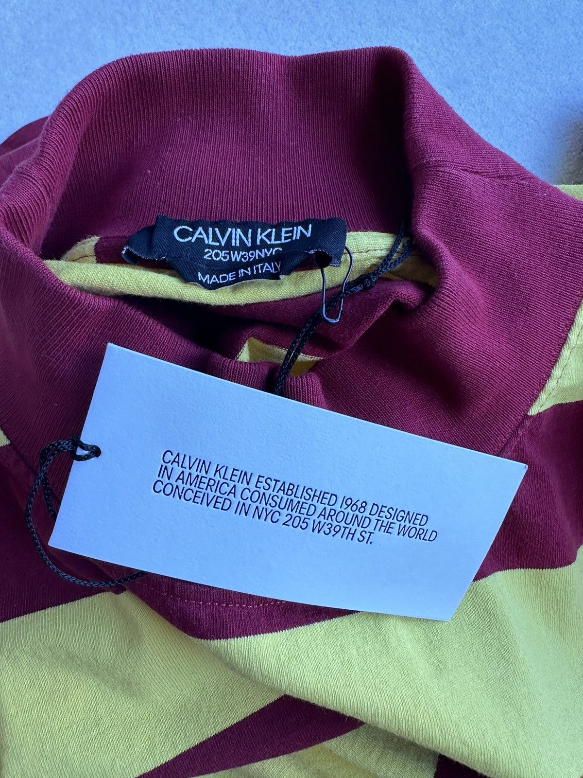 Calvin Klein 205W39NYC SS19 Calvin Klein 205w39nyc ss polo tee stripey Raf Simons Size US M / EU 48-50 / 2 - 12 Thumbnail