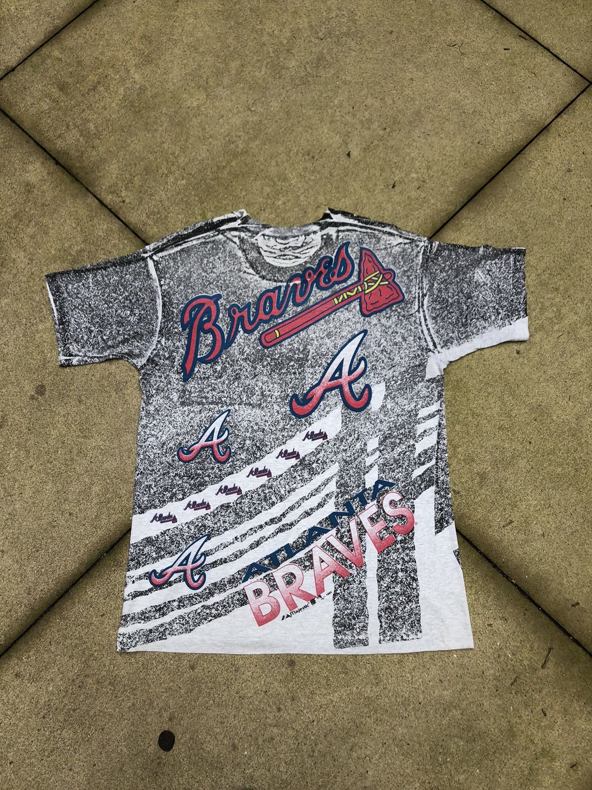MLB VTG Majestic 1992 Atlanta Braves AOP Size US XXL / EU 58 / 5 - 2 Thumbnail