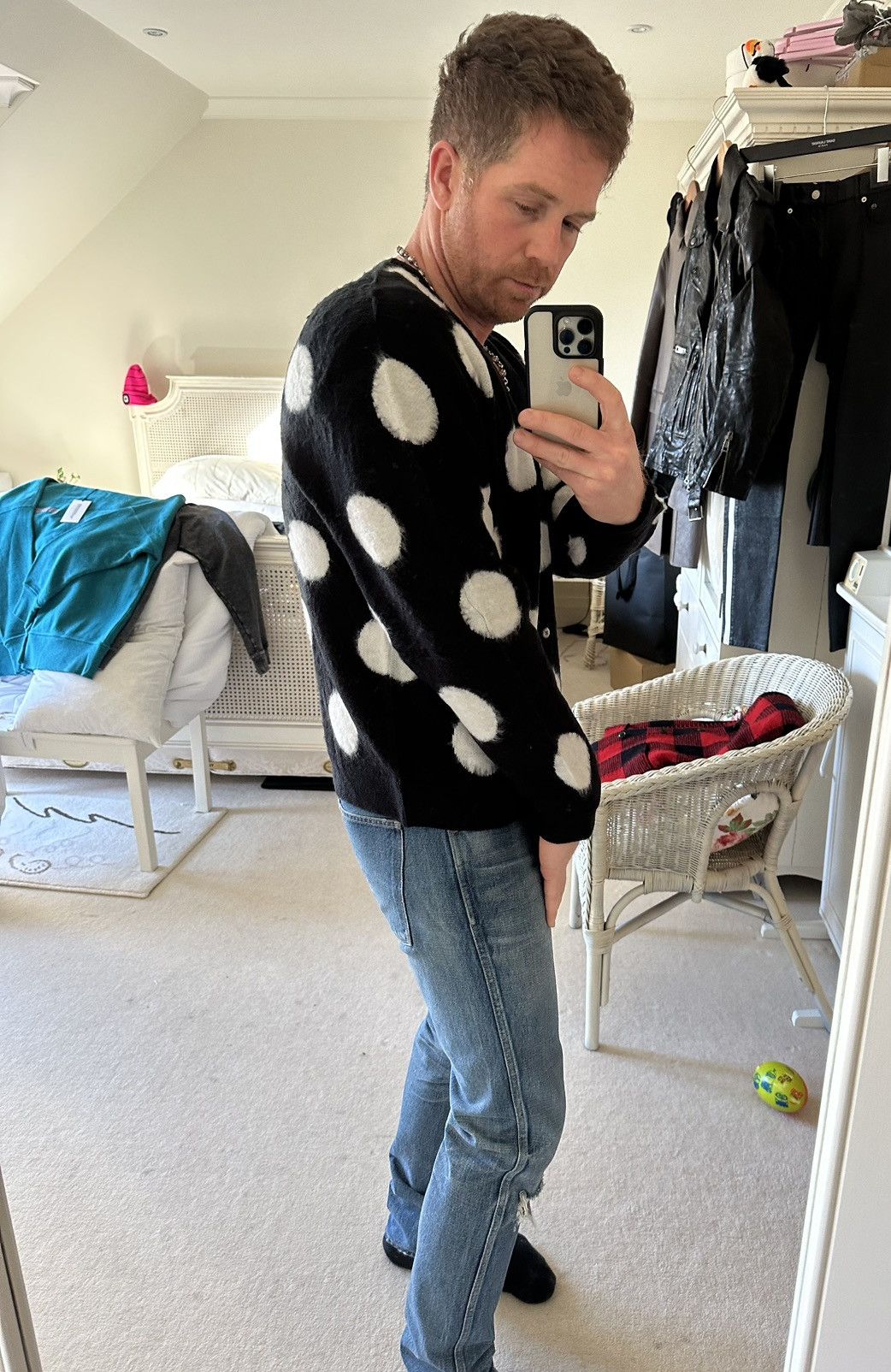 Supreme FW20 Supreme polka dot black white cardigan Brand new Size US M / EU 48-50 / 2 - 4 Thumbnail