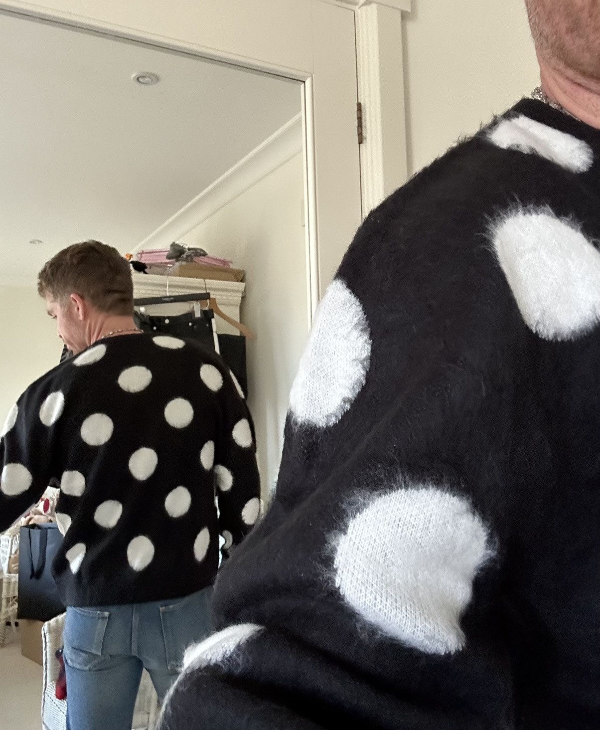 Supreme FW20 Supreme polka dot black white cardigan Brand new Size US M / EU 48-50 / 2 - 5 Thumbnail