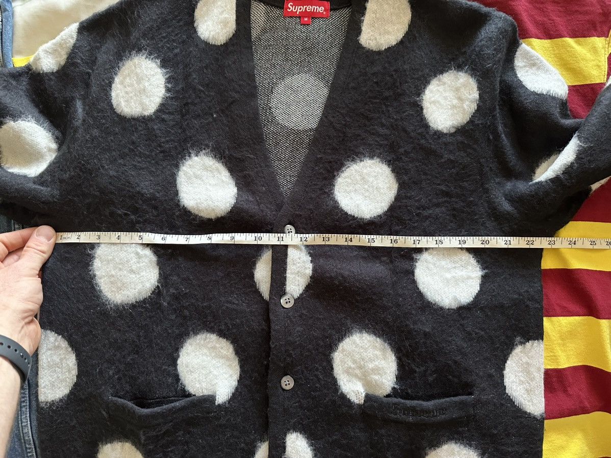 FW20 Supreme polka dot black white cardigan Brand new