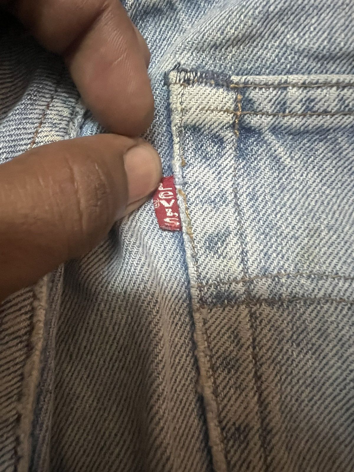 Levi's × Vintage Vintage 80’s Levis 501 Thrashed Denim Grunge Size US 28 / EU 44 - 9 Thumbnail