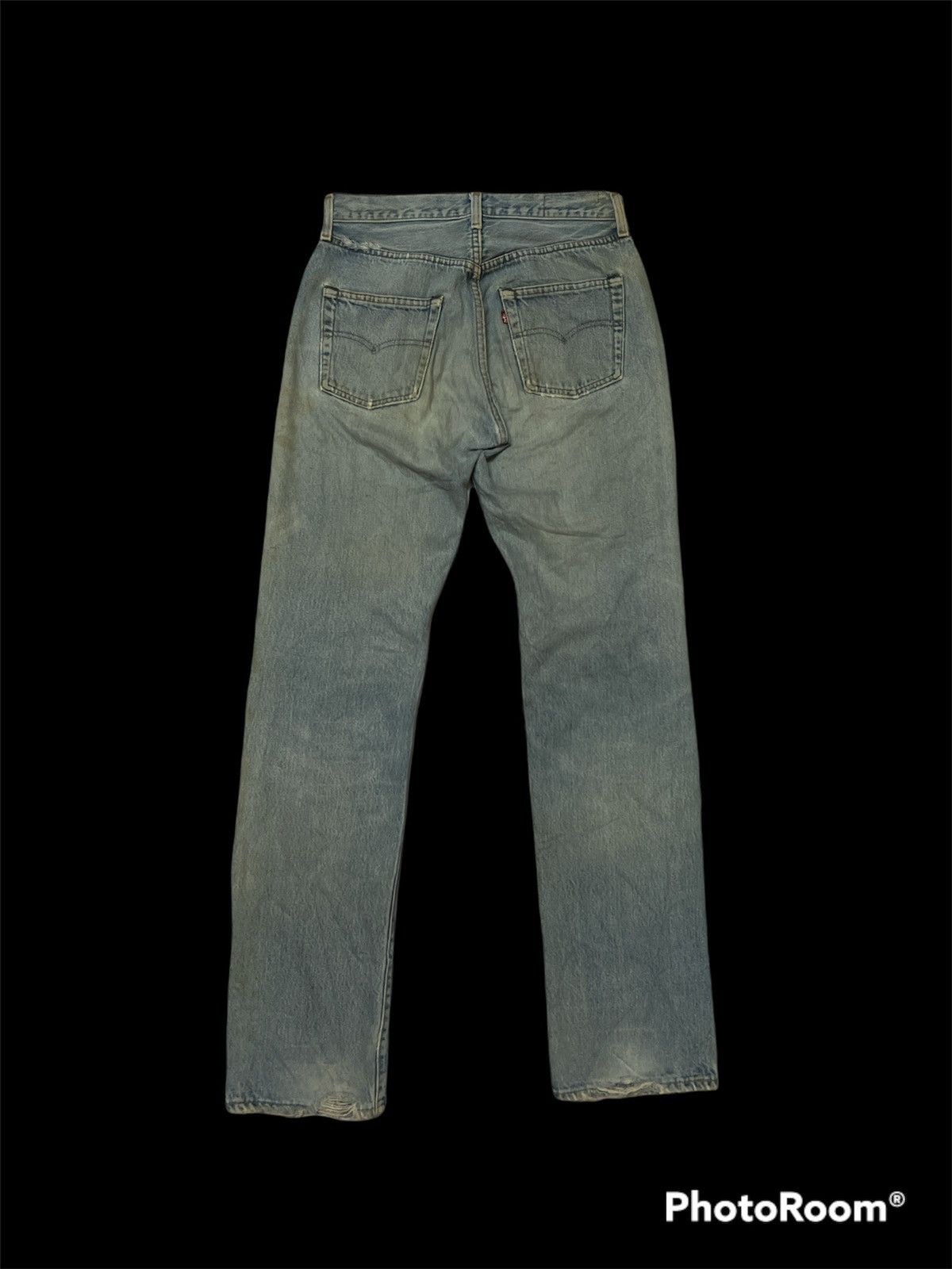 Levi's × Vintage Vintage 80’s Levis 501 Thrashed Denim Grunge Size US 28 / EU 44 - 6 Thumbnail