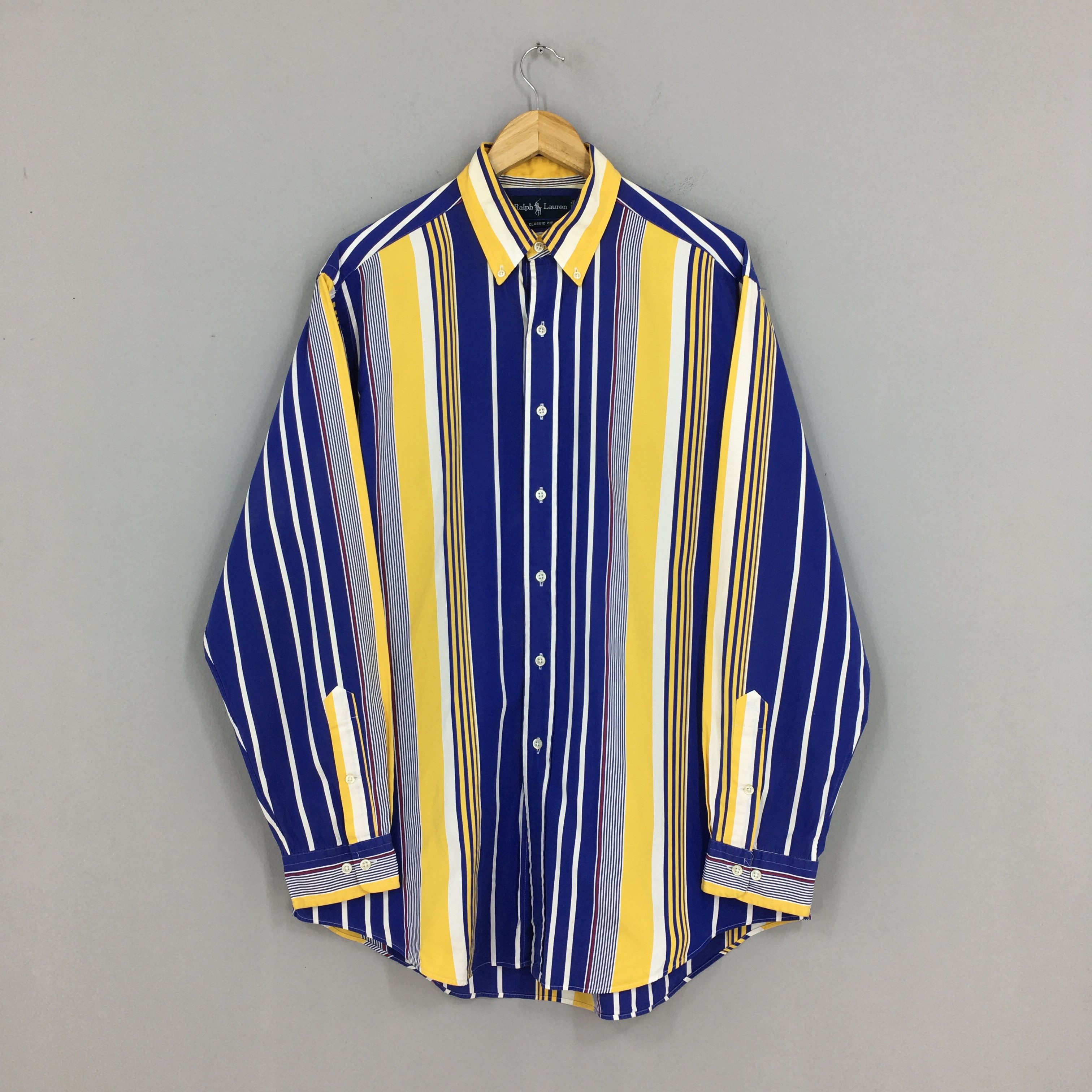 Vintage 90’s Ralph Lauren grey striped long sleeve top