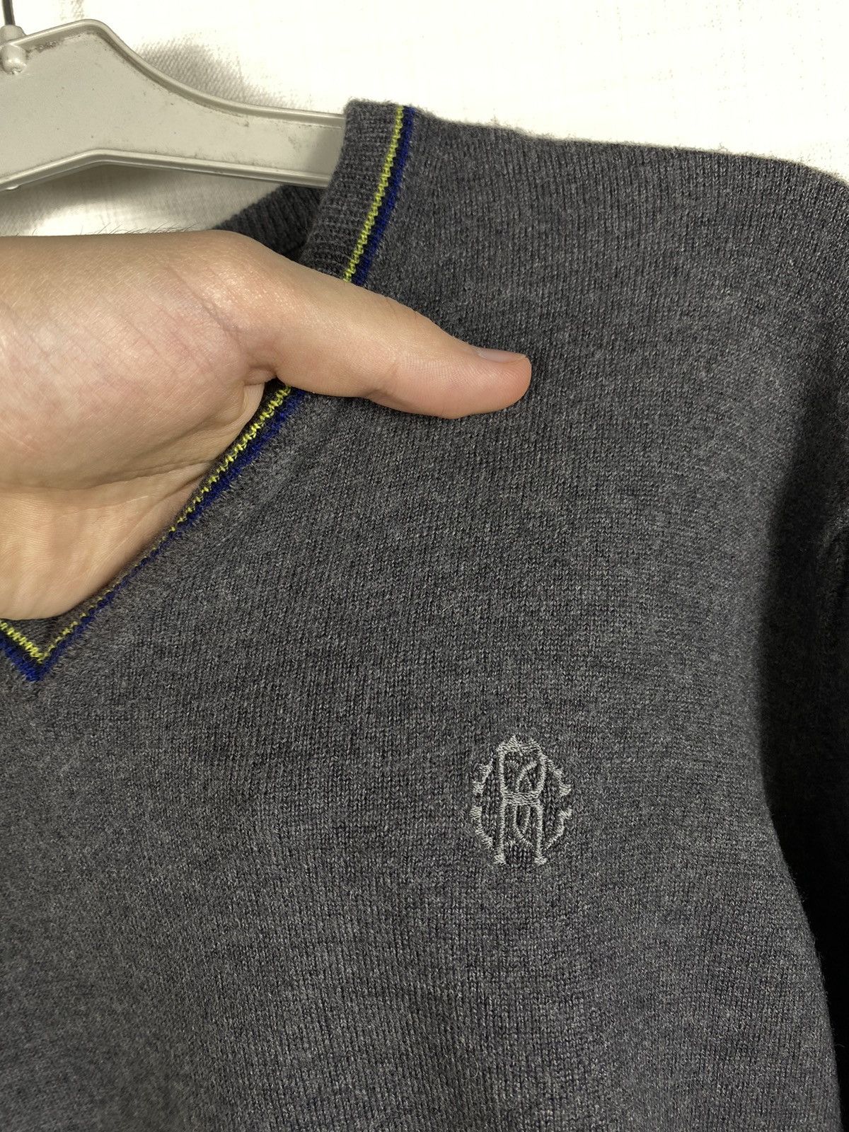 Roberto Cavalli × Vintage Roberto Cavalli Italy Long Sleeve Crewneck Sweater Logo Wool Size US M / EU 48-50 / 2 - 6 Thumbnail