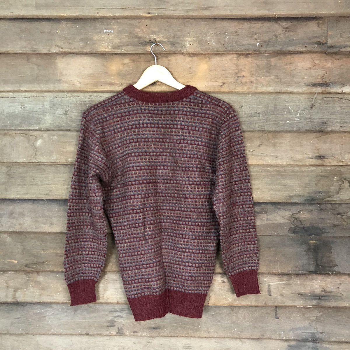 Homespun Knitwear × Japanese Brand × Vintage Raldi vintage Maroon Knitwear sweatshirt #5648 Size US M / EU 48-50 / 2 - 9 Thumbnail
