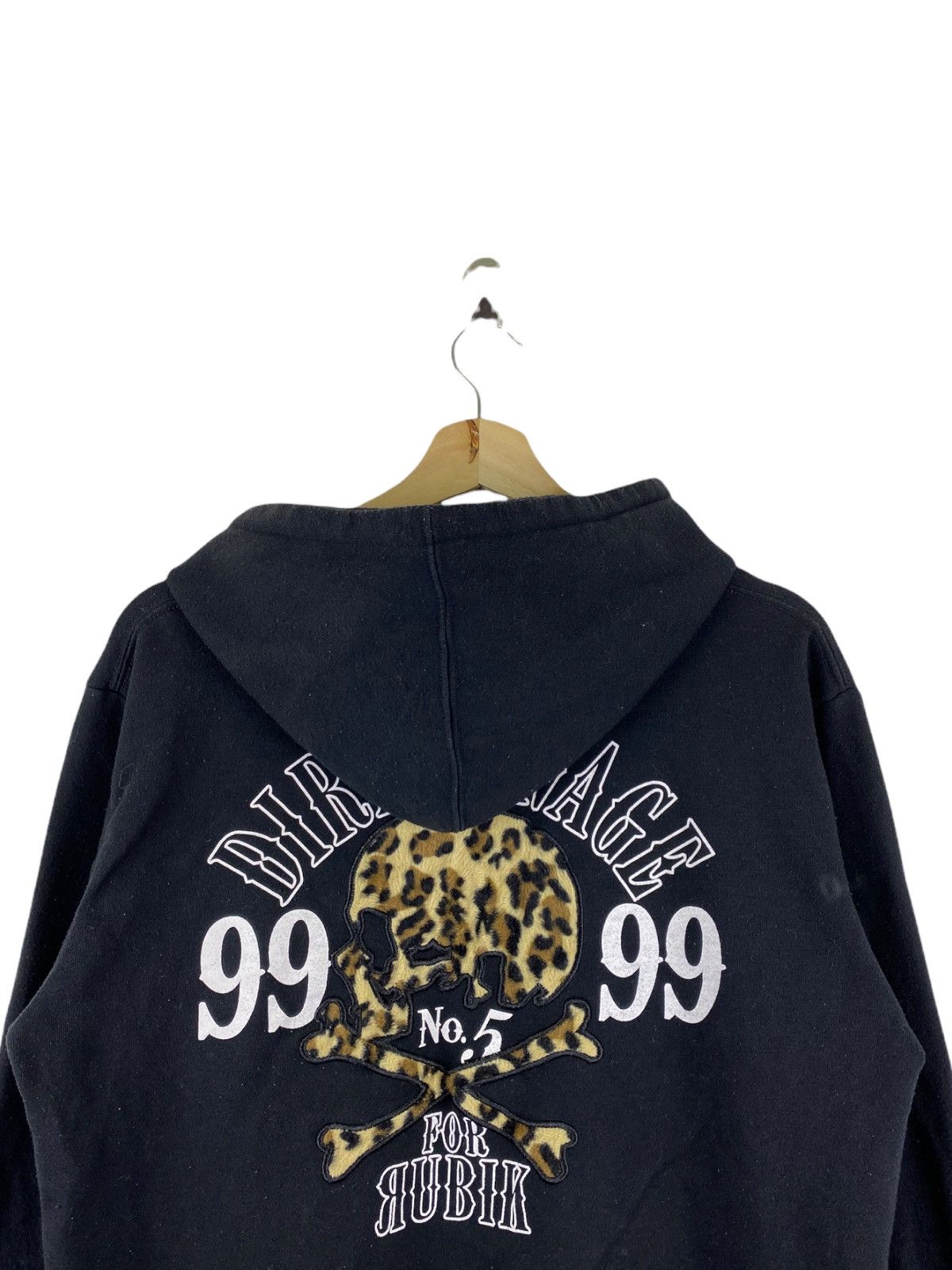Japanese Brand Rubik Hoodies skull logo Size US XL / EU 56 / 4 - 2 Thumbnail