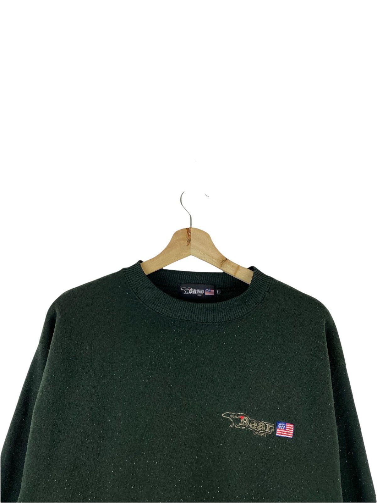 Vintage Vintage World Bear USA small logo sweatshirts Size US L / EU 52-54 / 3 - 2 Thumbnail
