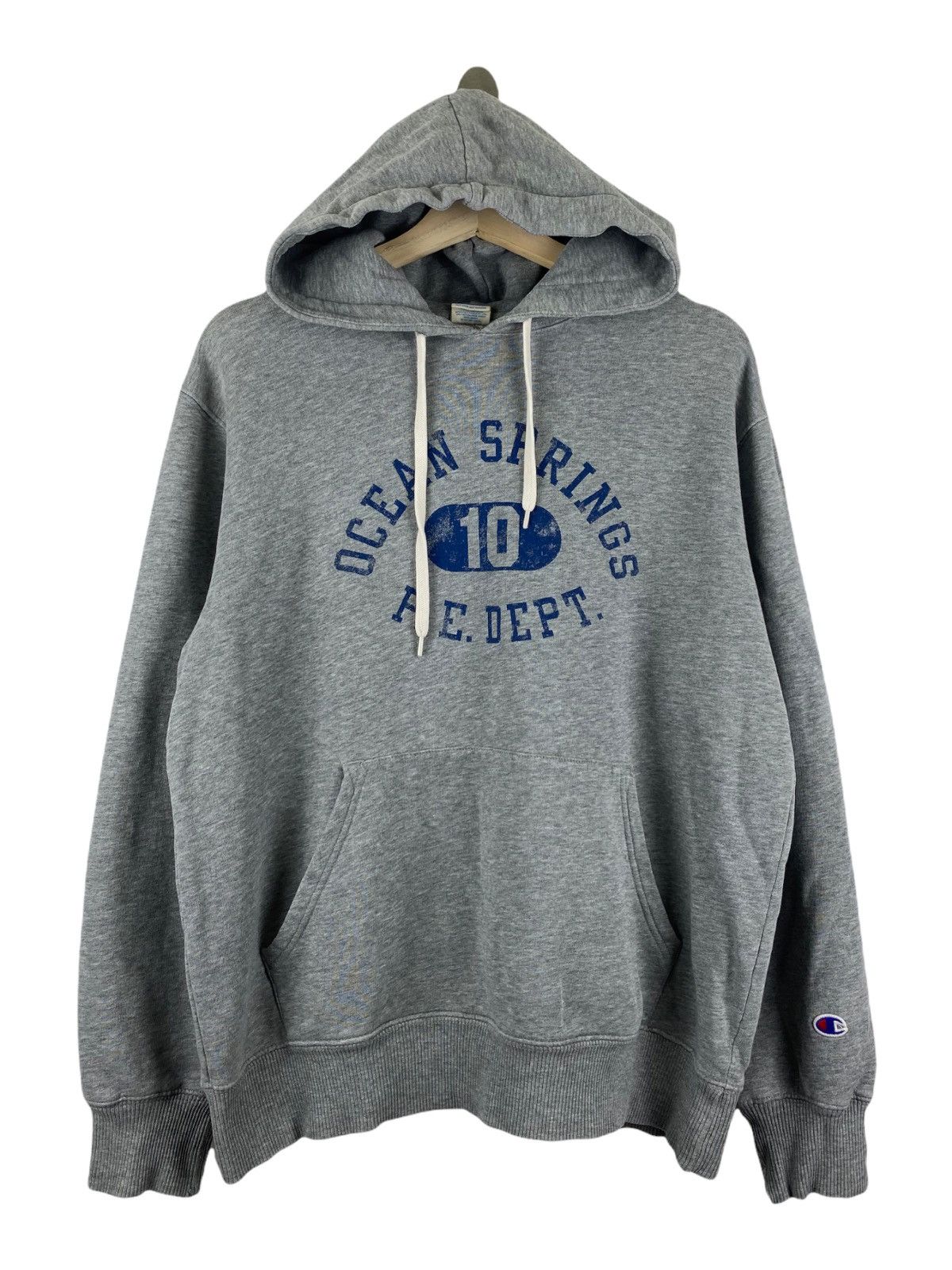 Champion × Vintage VINTAGE CHAMPION OCEAN SPRING PE DEPT HOODIE Size US L / EU 52-54 / 3 - 1 Thumbnail