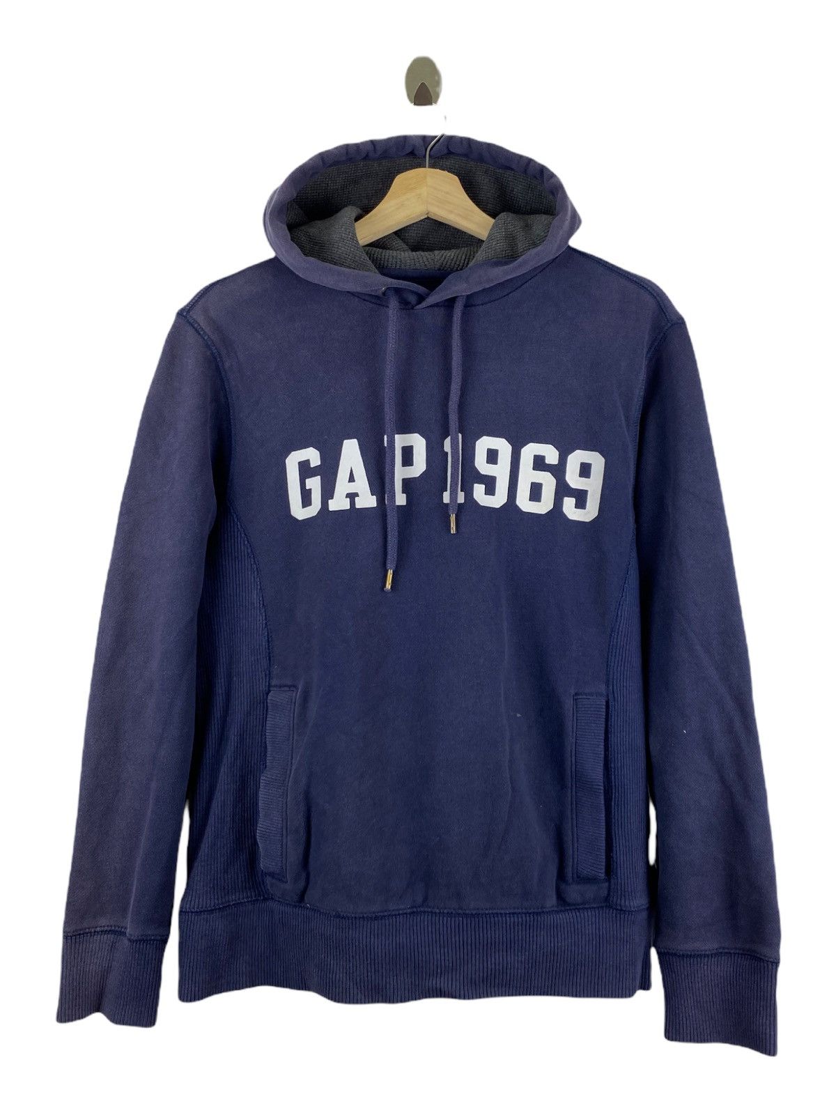 image of Gap 1969 Hoodie in Faded Blue, Men's (Size Small)