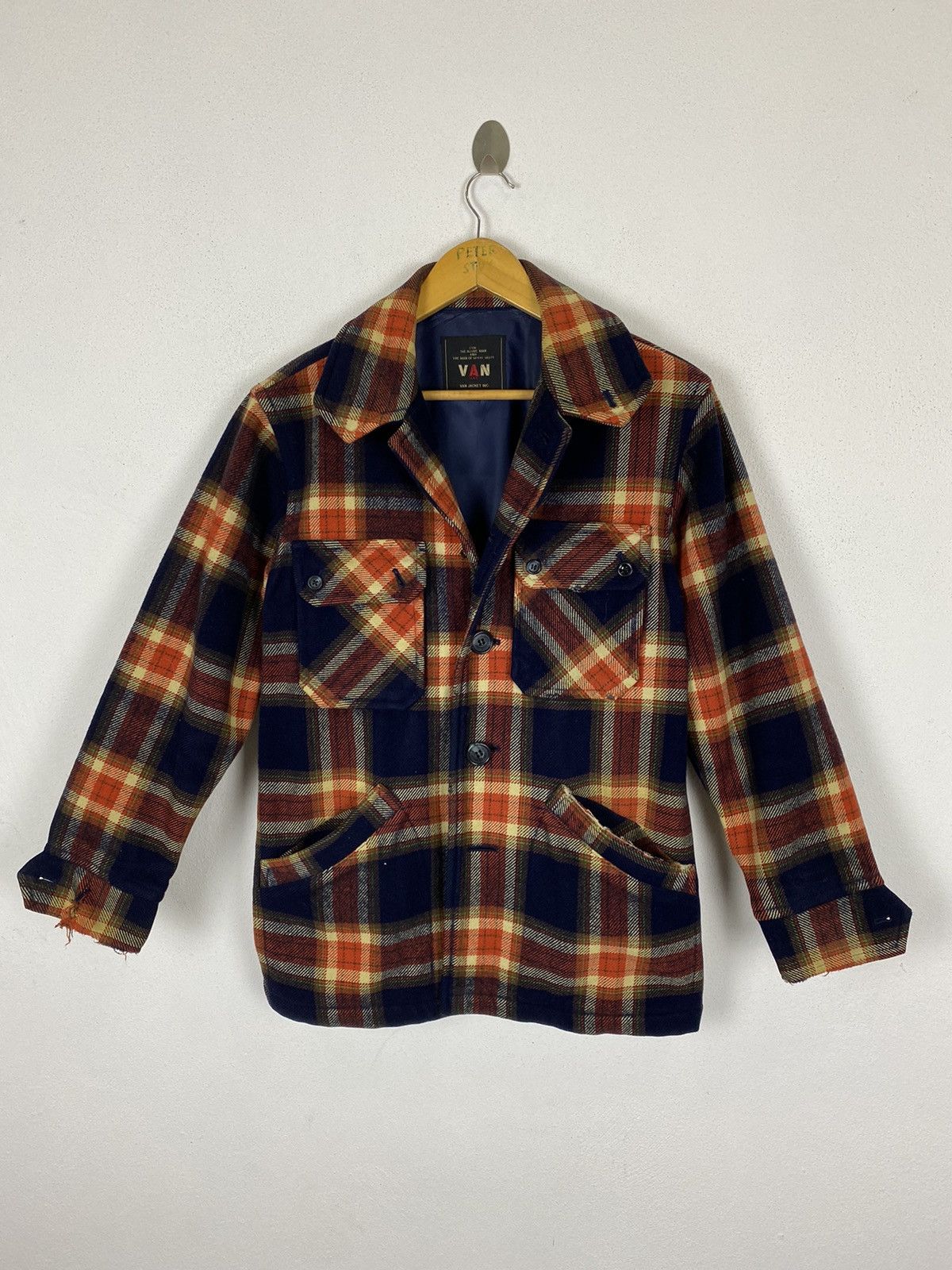 Japanese Brand × Van VAN JACKET FLANNEL DESIGN Size US M / EU 48-50 / 2 - 2 Thumbnail