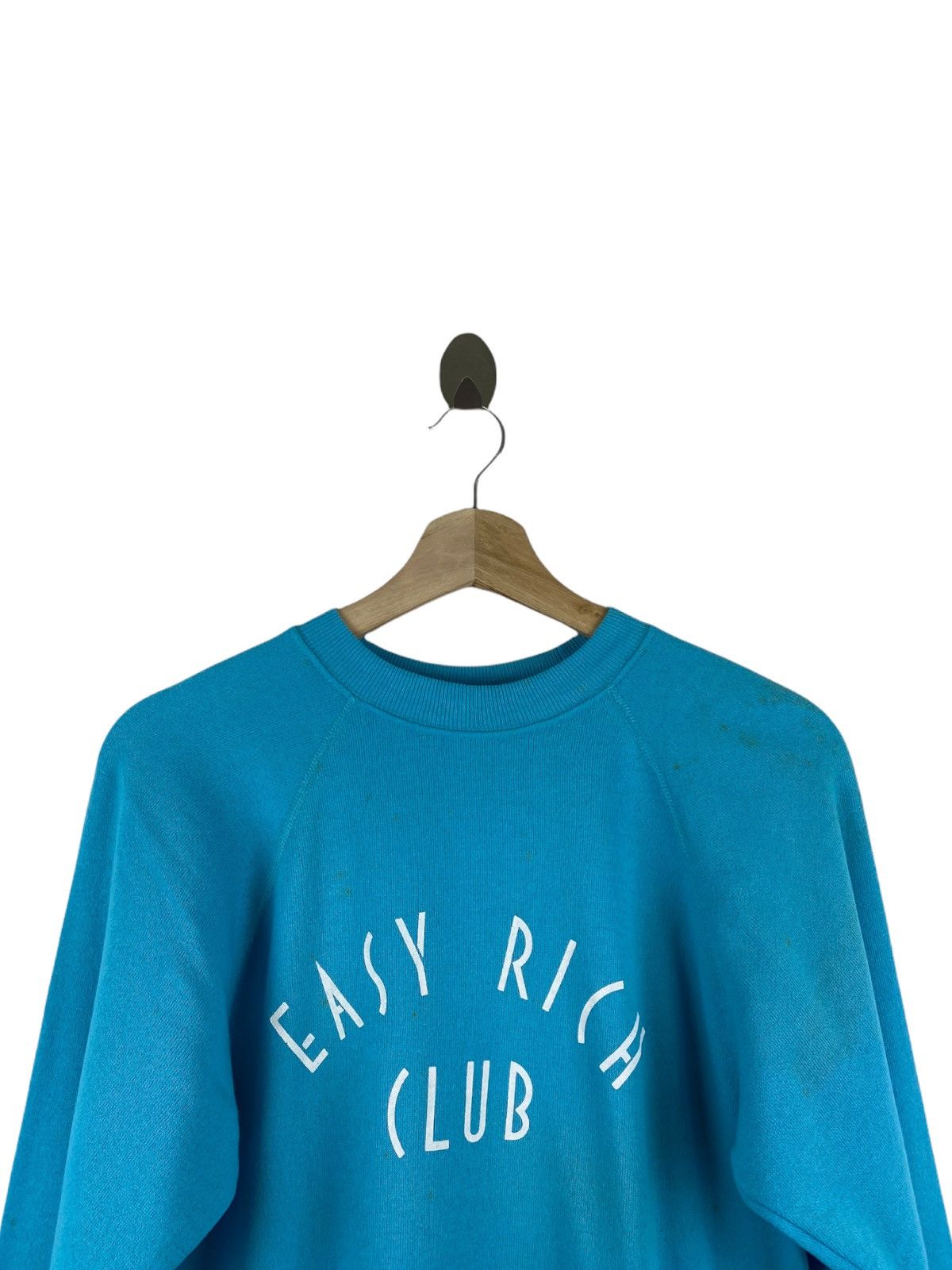 Hanes × Vintage VINTAGE 80’s EASY RICH CLUB SWEATSHIRT Size US S / EU 44-46 / 1 - 3 Thumbnail