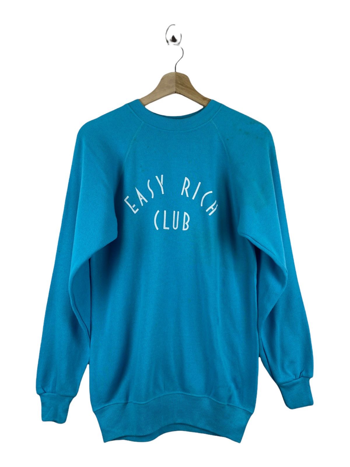 Hanes × Vintage VINTAGE 80’s EASY RICH CLUB SWEATSHIRT Size US S / EU 44-46 / 1 - 1 Thumbnail