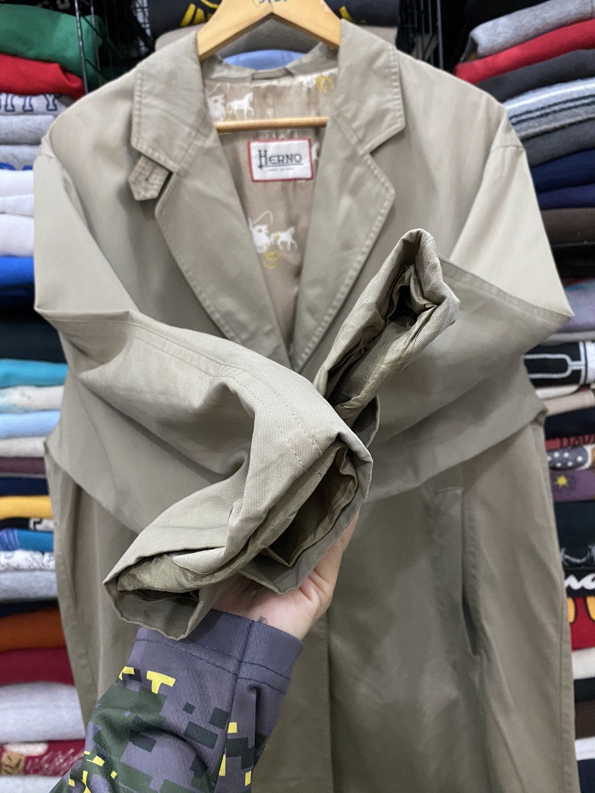 Herno HERNO MADE ITALY COTTON LONG COAT Size US L / EU 52-54 / 3 - 7 Thumbnail