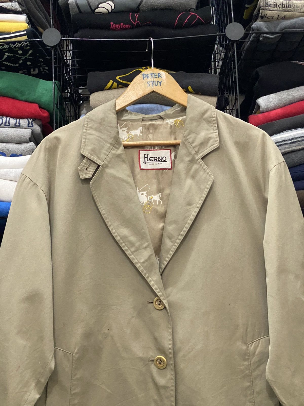 Herno HERNO MADE ITALY COTTON LONG COAT Size US L / EU 52-54 / 3 - 3 Thumbnail