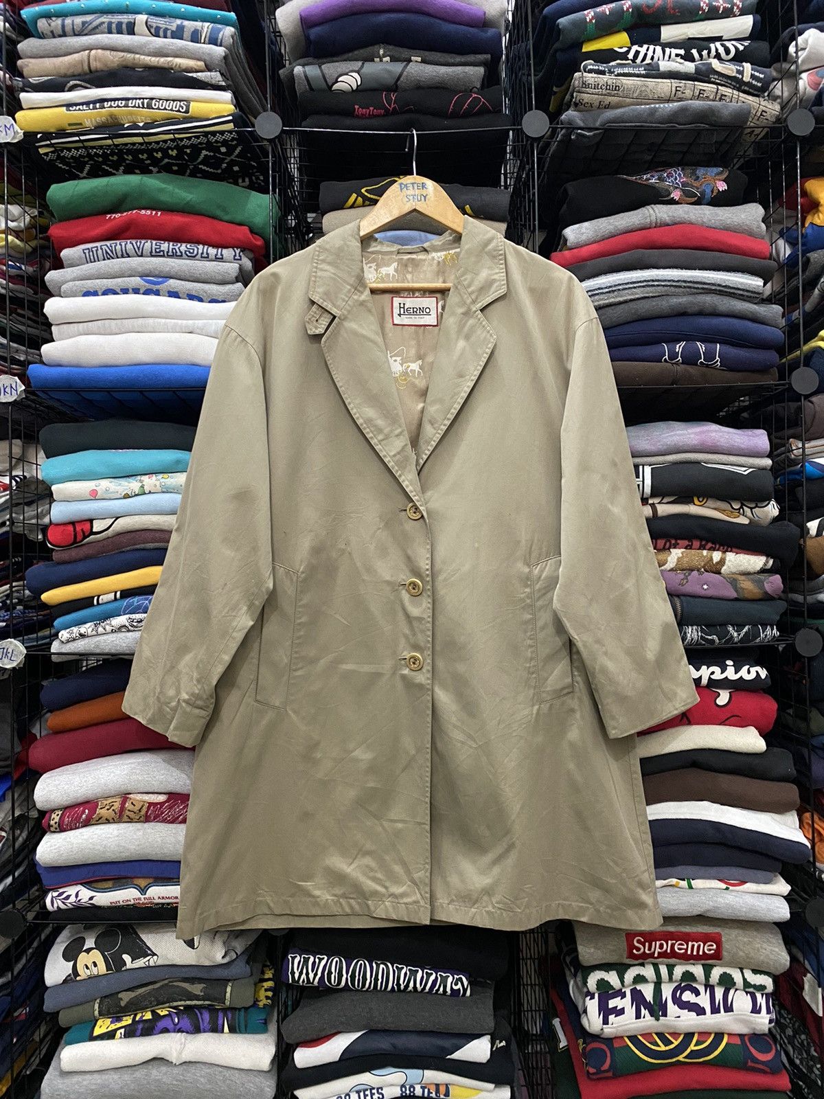Herno HERNO MADE ITALY COTTON LONG COAT Size US L / EU 52-54 / 3 - 1 Thumbnail