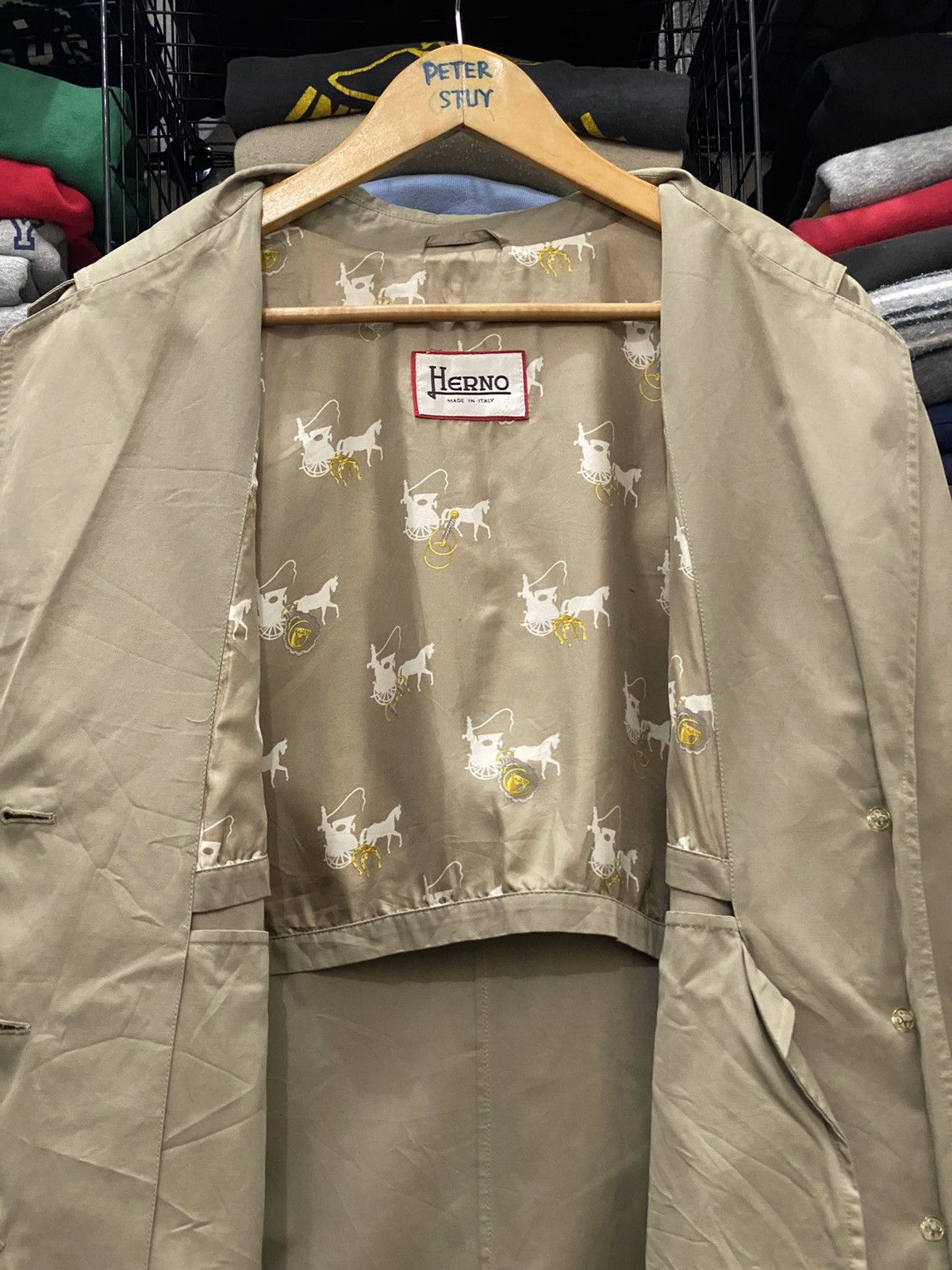 Herno HERNO MADE ITALY COTTON LONG COAT Size US L / EU 52-54 / 3 - 6 Thumbnail