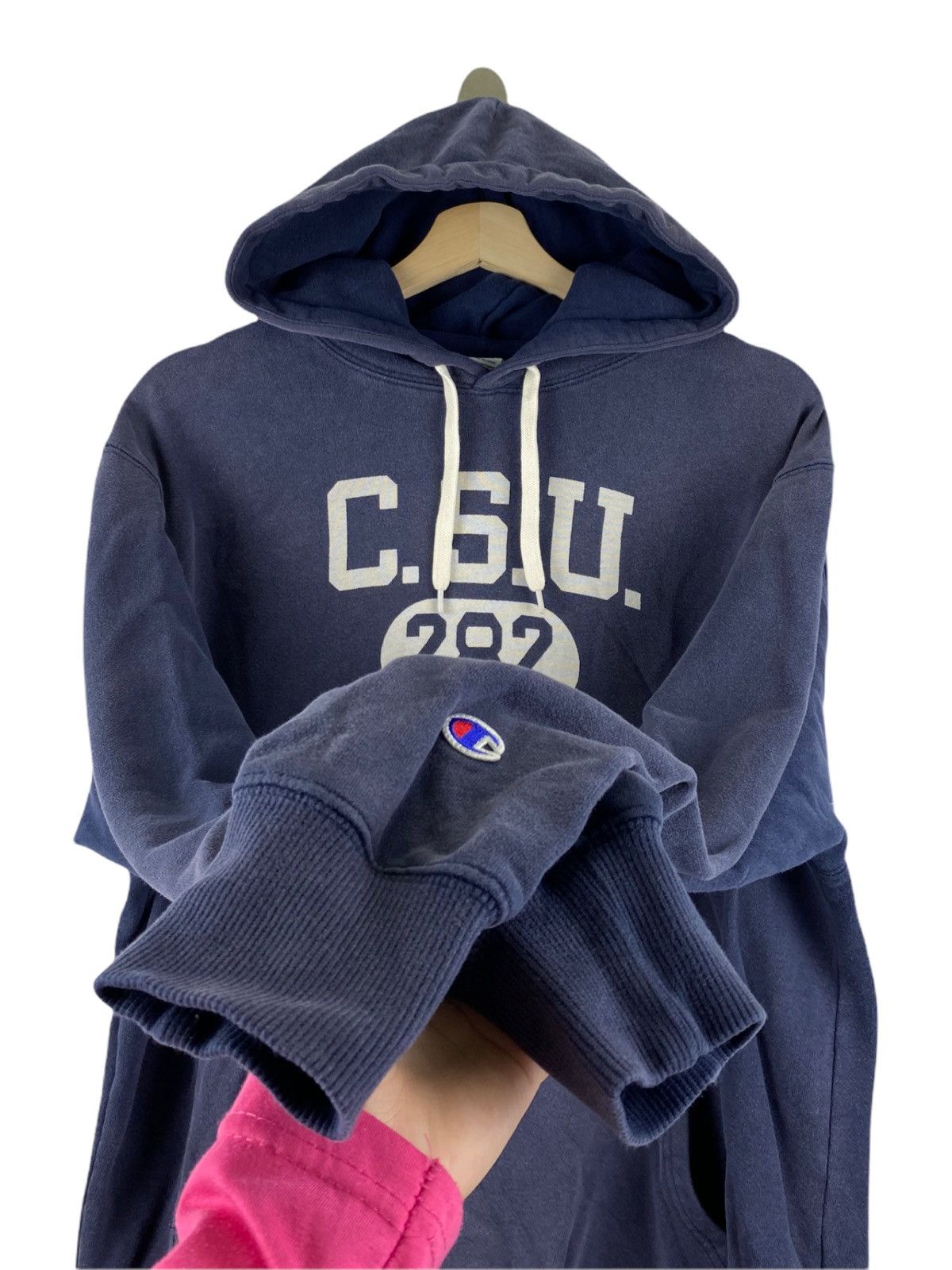 Champion × Vintage Vintage Champion CSU 282 PE DEPT Hoodie Size US XL / EU 56 / 4 - 4 Thumbnail
