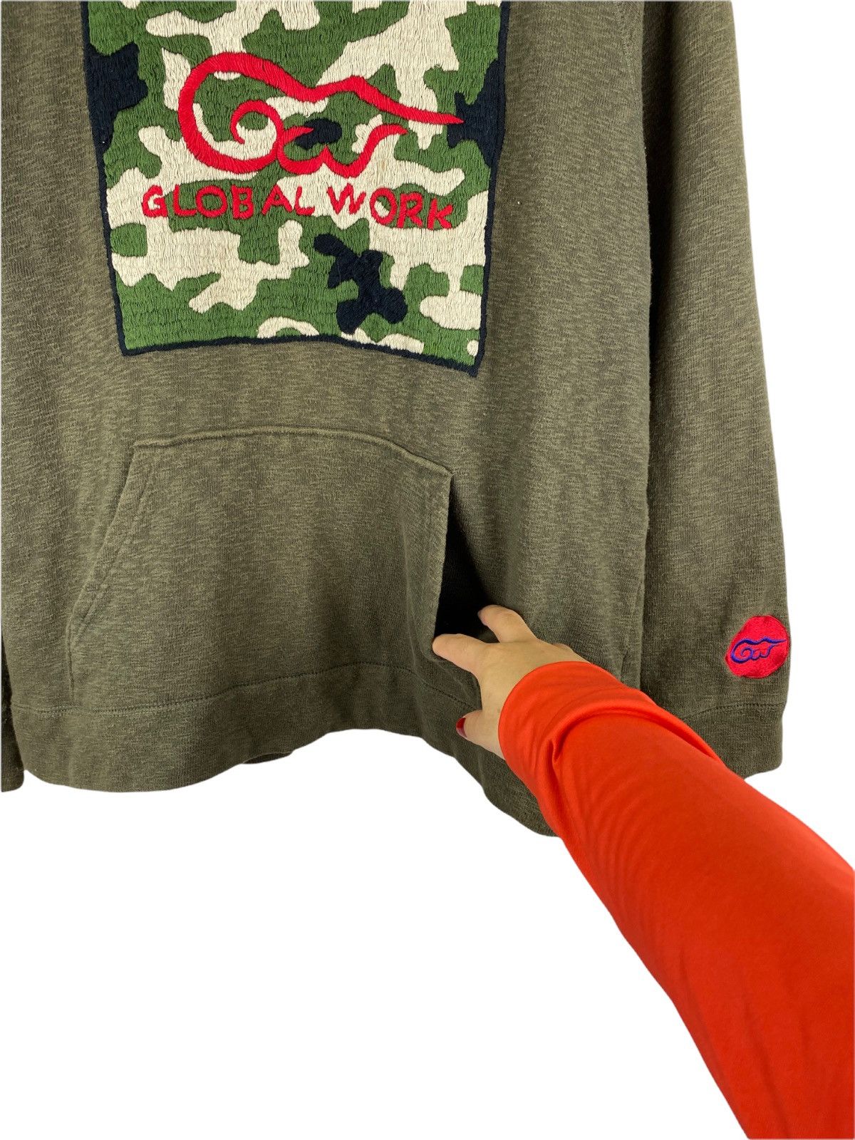 Global Work GLOBAL WORK ALL EMBROIDERY LOGO HOODIE Size US M / EU 48-50 / 2 - 4 Thumbnail