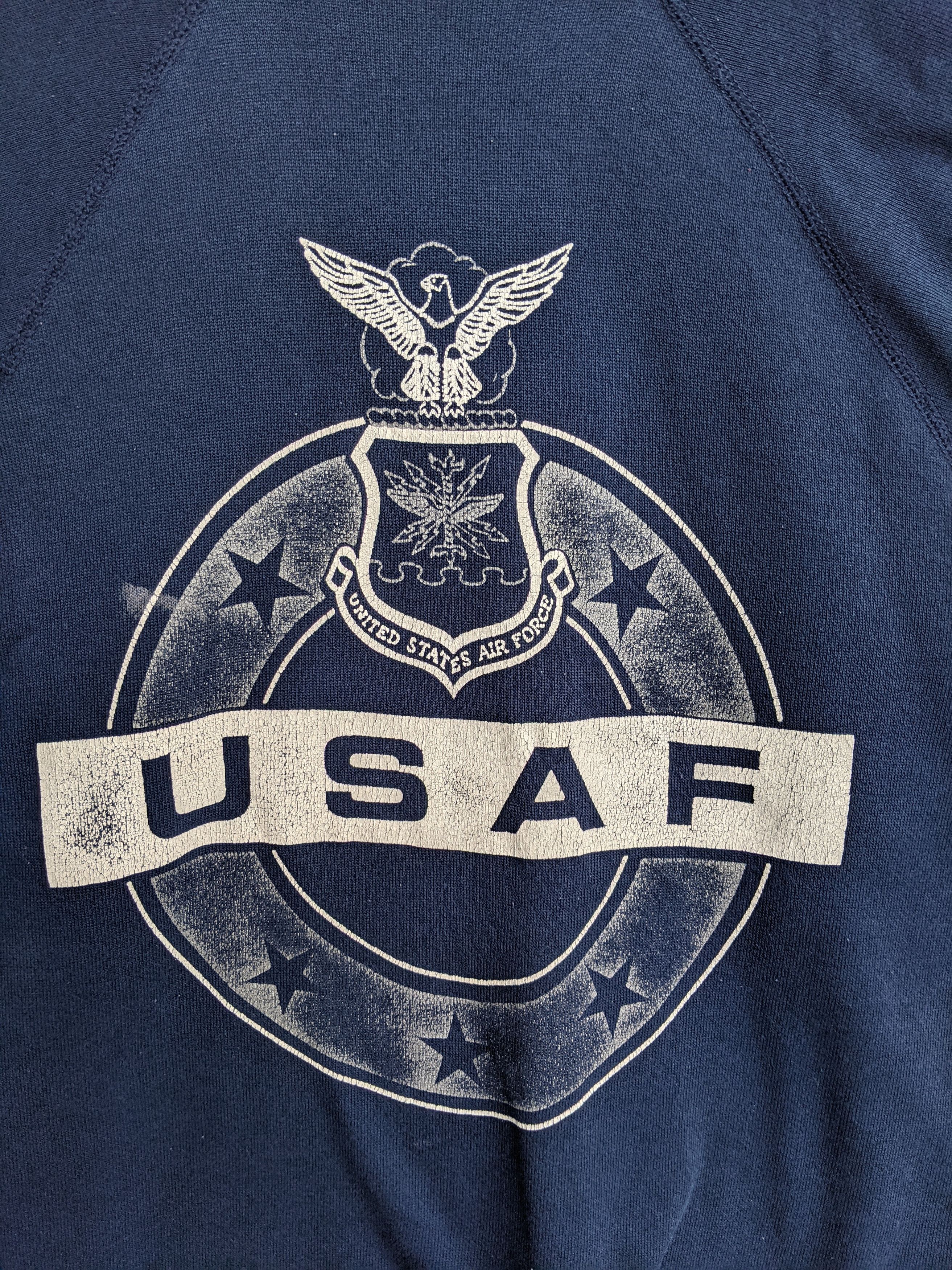 Tultex Vintage 80s USAF Sweatshirt Size US M / EU 48-50 / 2 - 3 Thumbnail