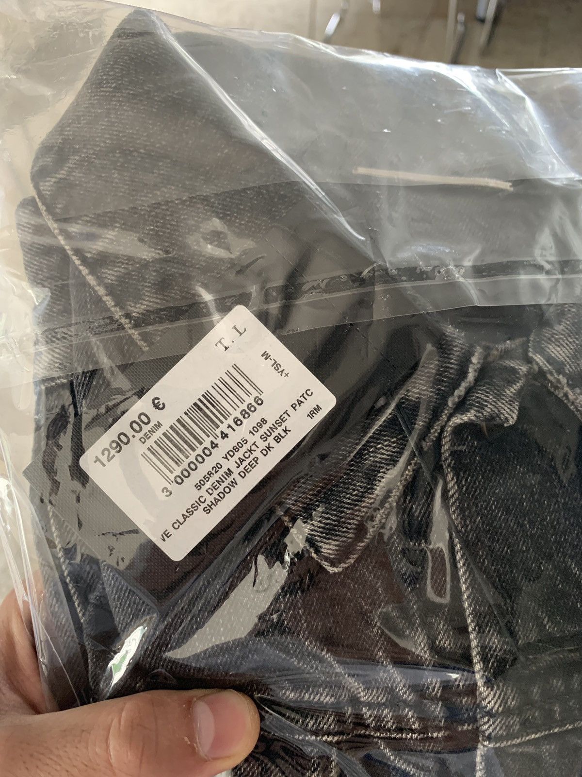 Saint Laurent Paris Waiting Sunset Embroidered Denim Jacket in Vintage Black Size US L / EU 52-54 / 3 - 13 Thumbnail