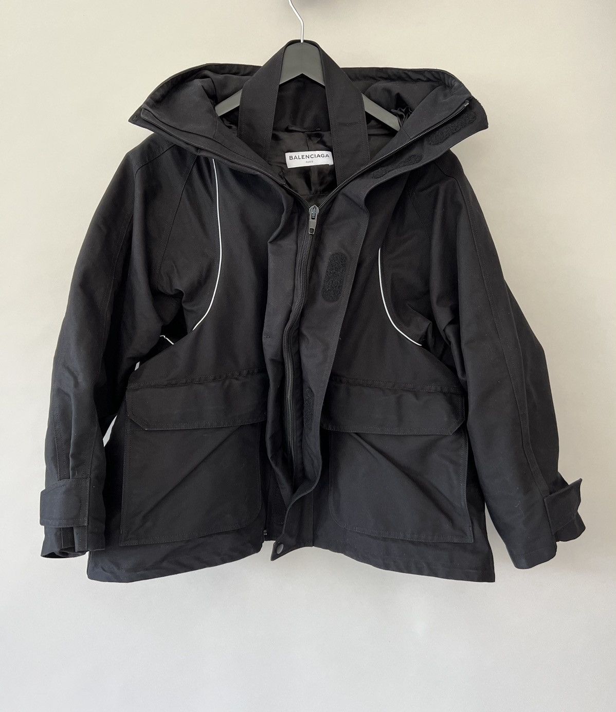 Balenciaga Balenciaga Black Swing Parka Jacket | Grailed